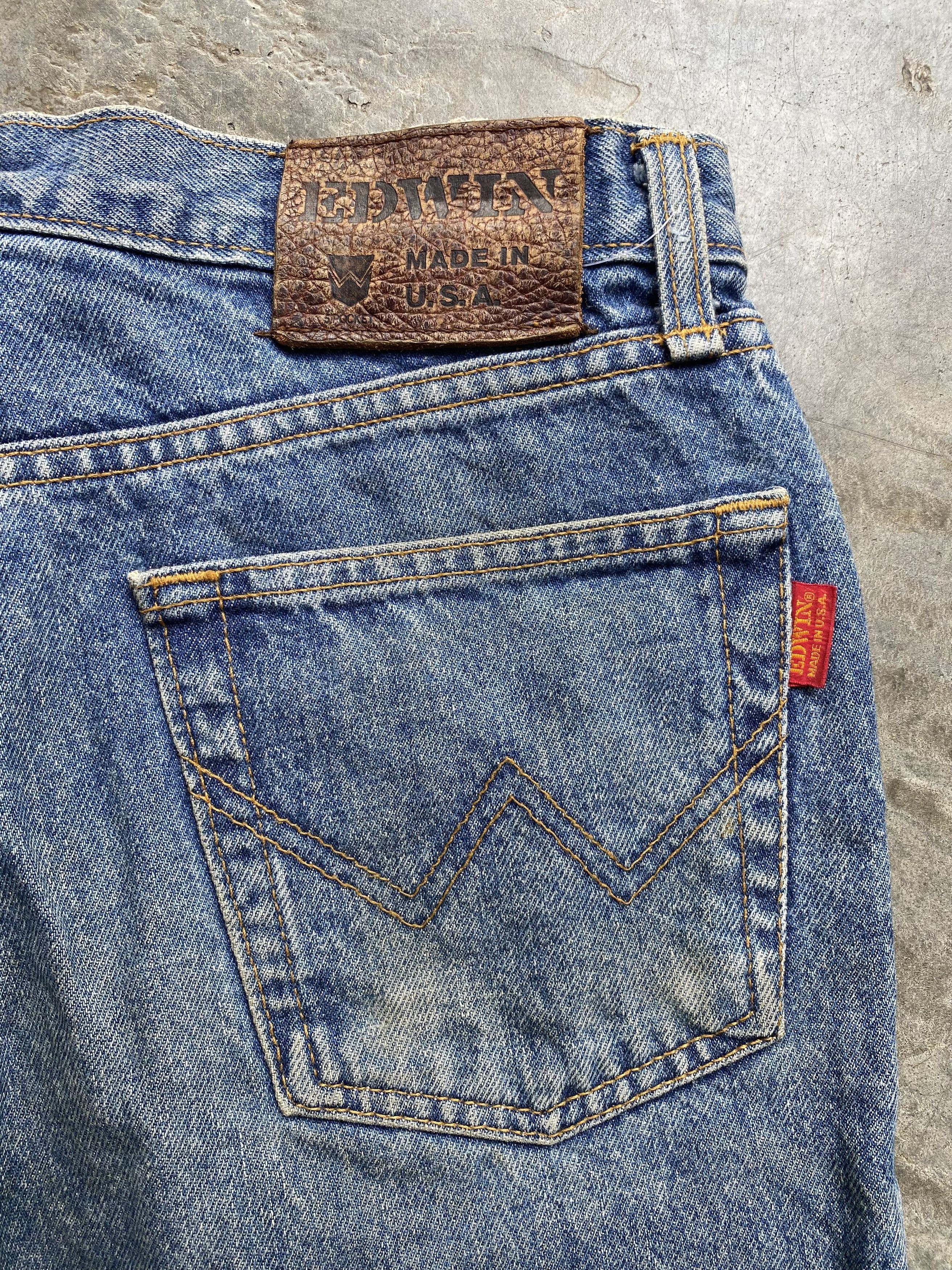 Edwin Vintage Edwin Acid Wash Faded USA Jeans Size US 30 / EU 46 - 16 Thumbnail