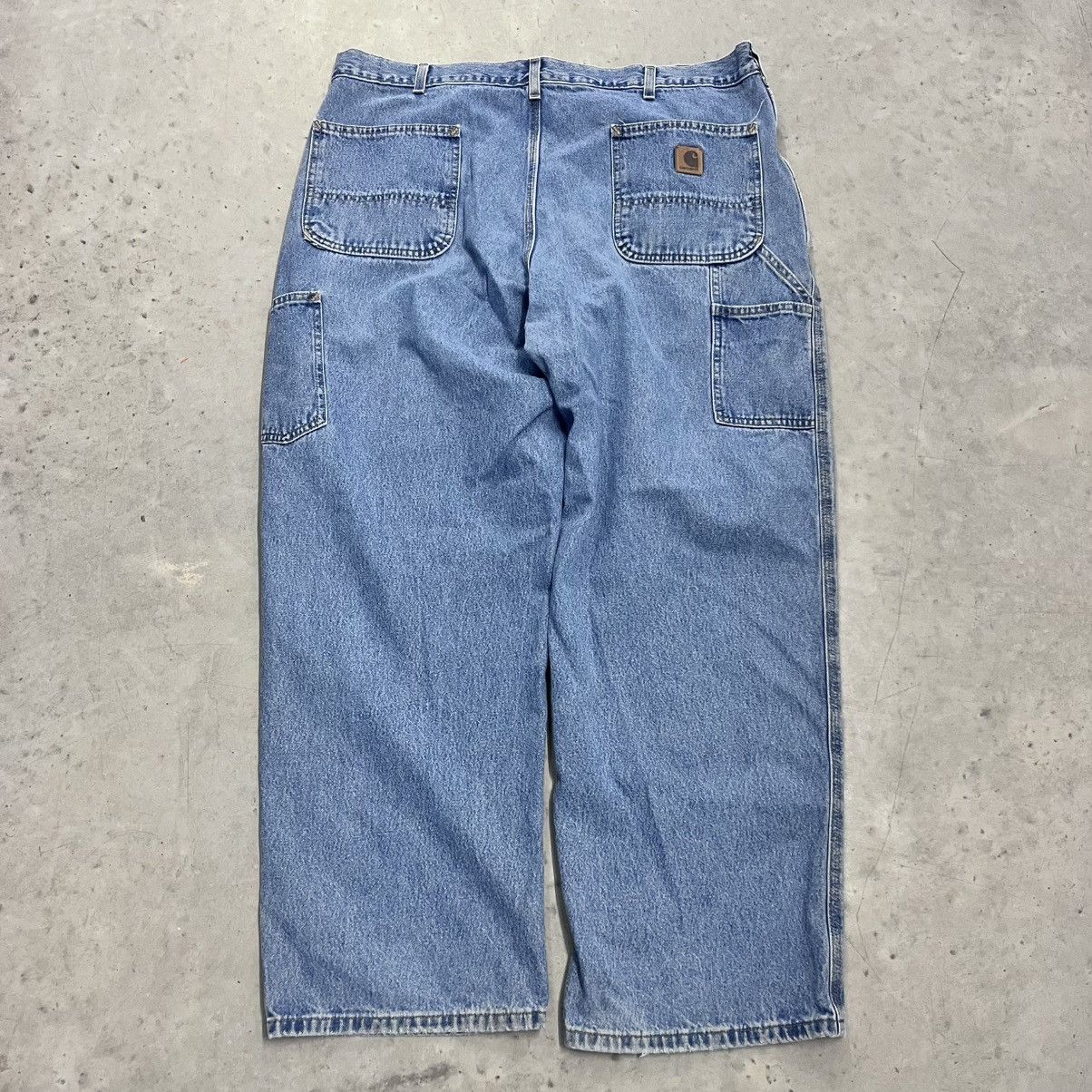 Carhartt × Vintage Vintage Blue Carhartt Baggy Work Pants 40x30 Wide Leg Size US 40 / EU 56 - 2 Thumbnail