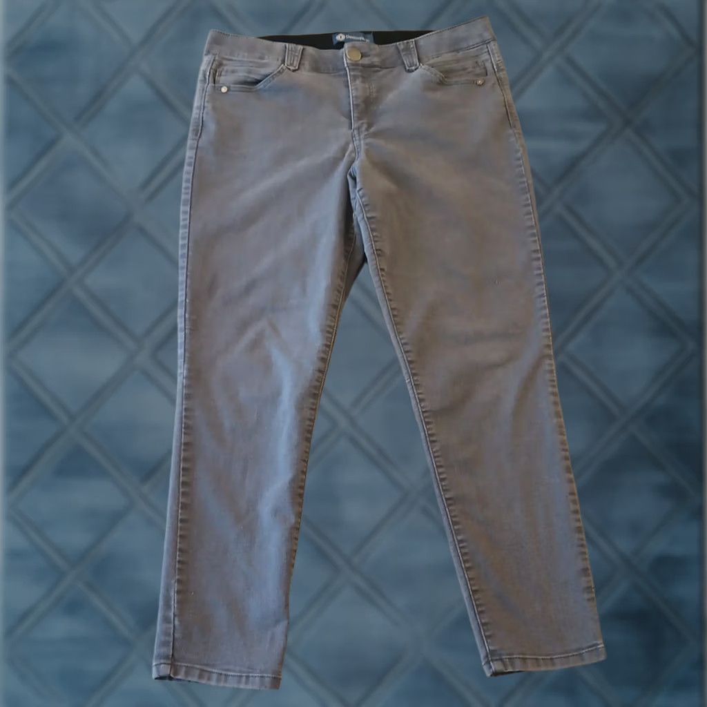 Vintage Democracy Absolution Jeans Womens Size 14 Gray Stretch Mid Rise Ankle 34x26 Size 36" / US 14 / IT 50 - 1 Thumbnail
