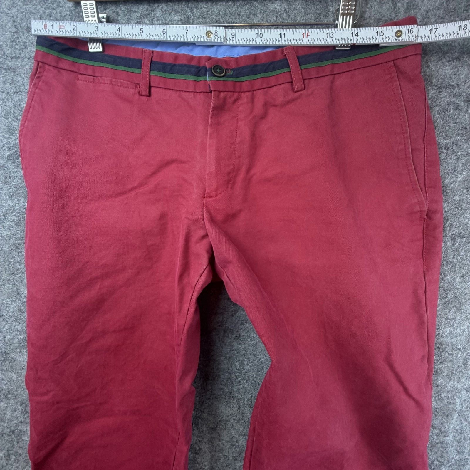 El Ganso El Ganso Chino Pants Mens 34 Red Cropped Golf Preppy Y2K Size US 34 / EU 50 - 4 Thumbnail