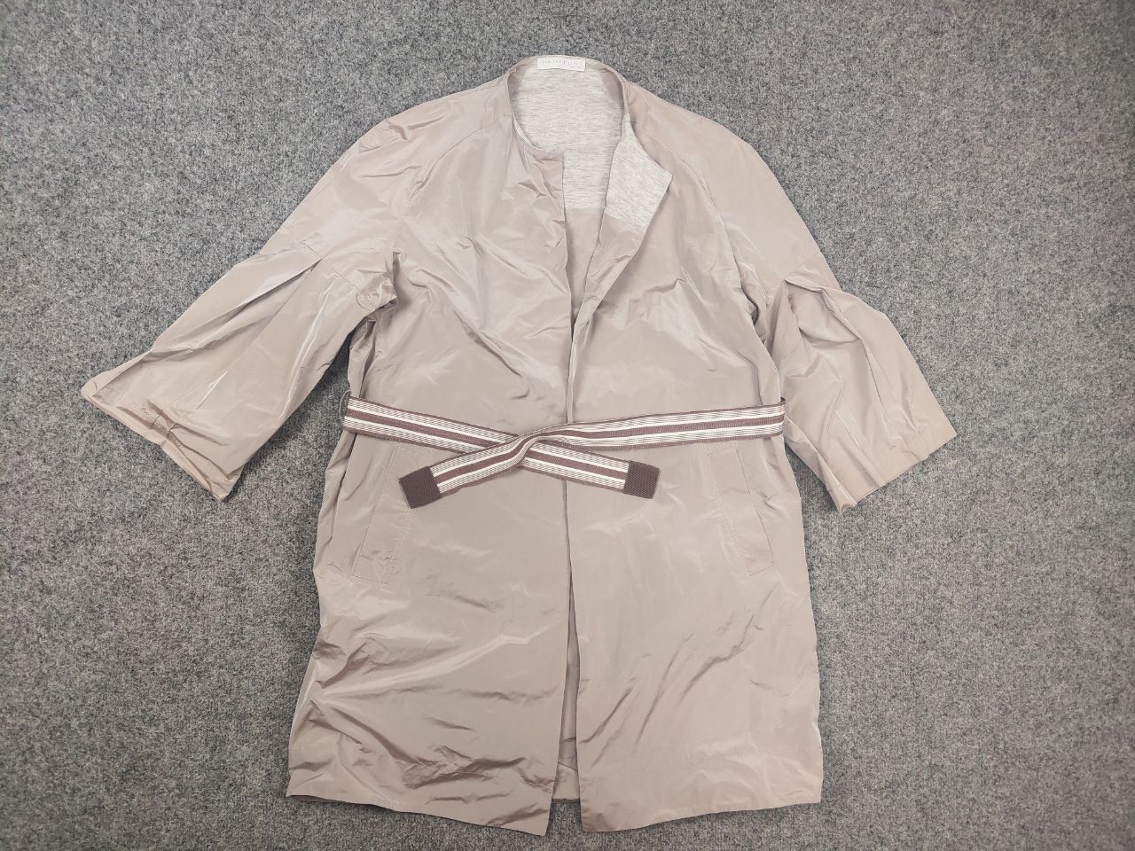 Fabiana Filippi Fabiana Filippi Italy wrap-around coat wide sleeves Jacket Size L / US 10 / IT 46 - 2 Thumbnail