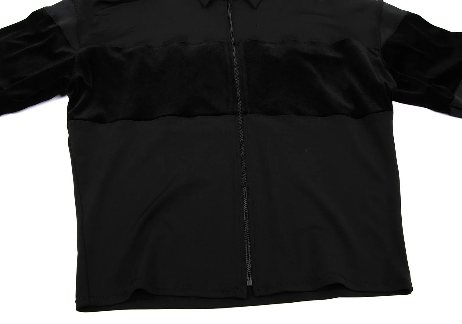 Jean Paul Gaultier Velvet Zip-Up Jacket in Black, Size M Size US M / EU 48-50 / 2 - 7 Thumbnail