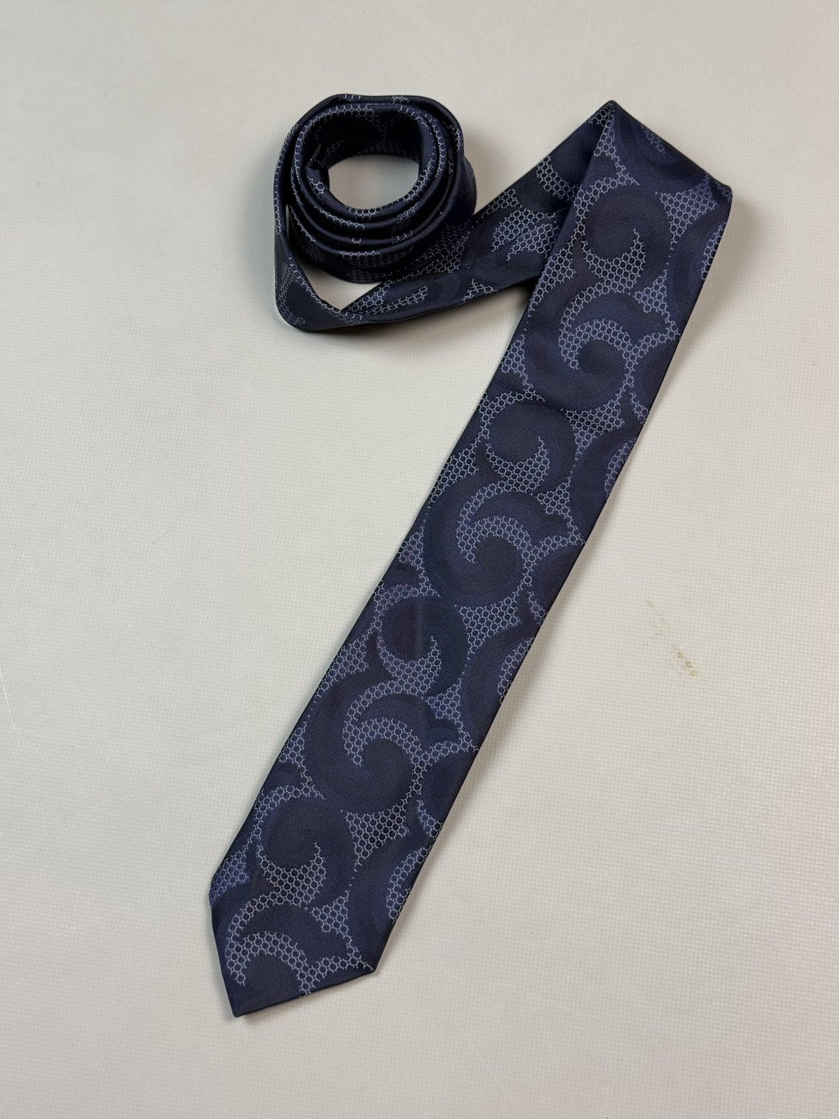 Brioni Brioni Abstract Geometric Pattern Silk Tie Blue Size ONE SIZE - 6 Thumbnail