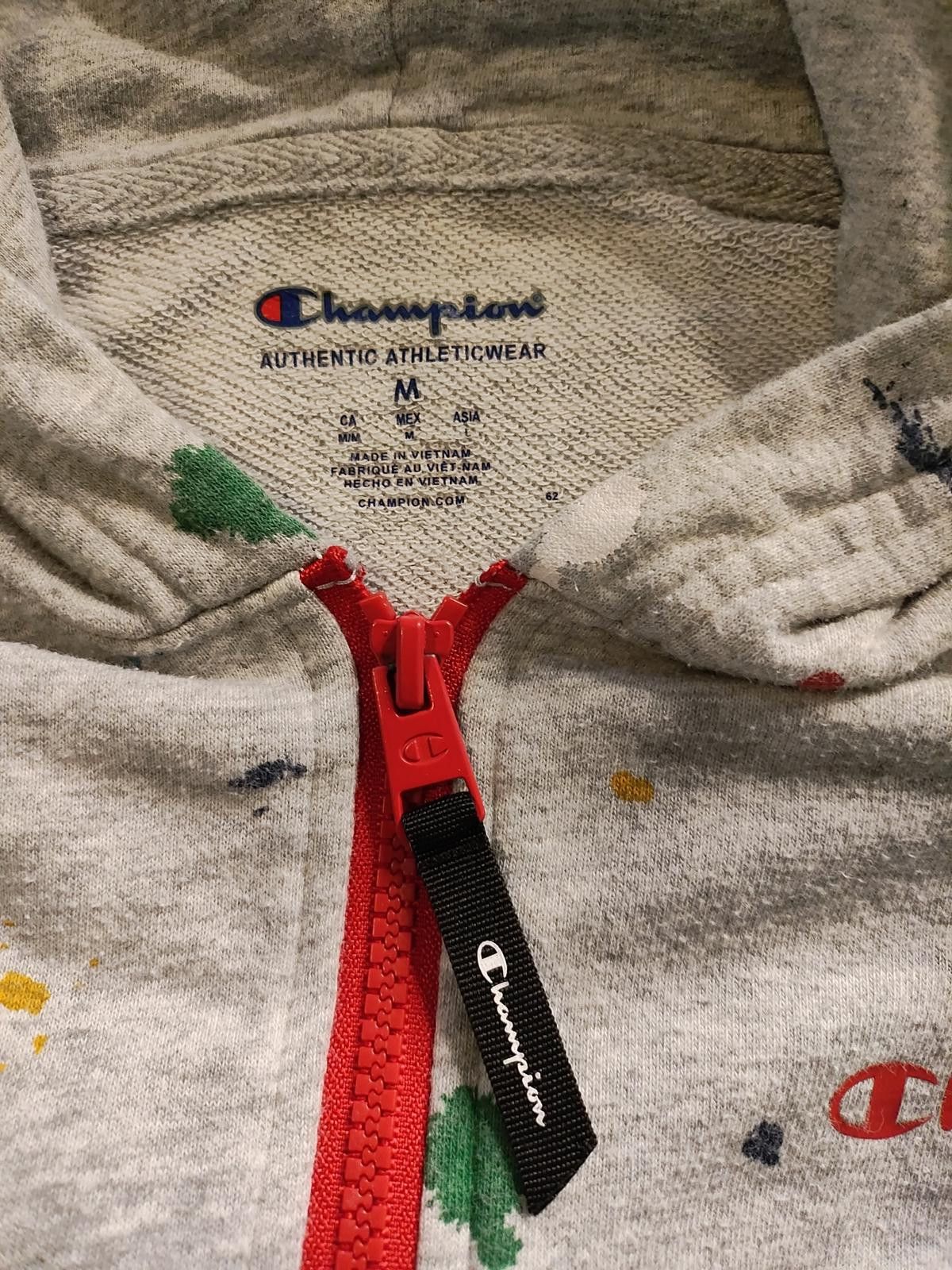 Champion Champion Authentic Athleticwear Medium Gray Hoodie with Mult Size US M / EU 48-50 / 2 - 6 Thumbnail