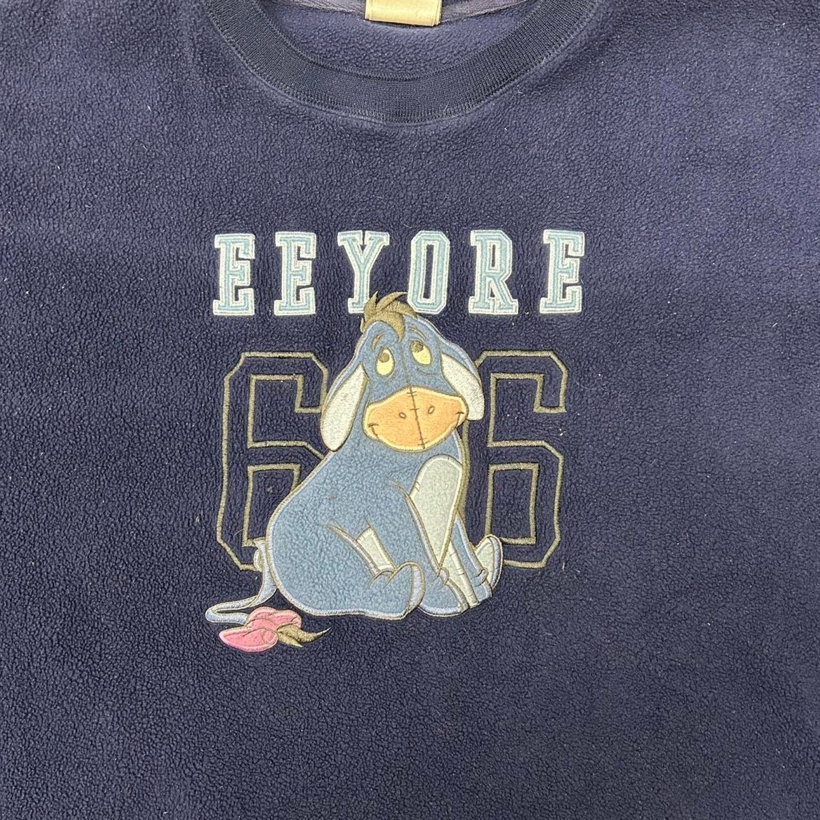 Disney VTG Disney Eeyore blue crewneck sweatshirt Size XXL / US 16-18 / IT 52-54 - 2 Thumbnail