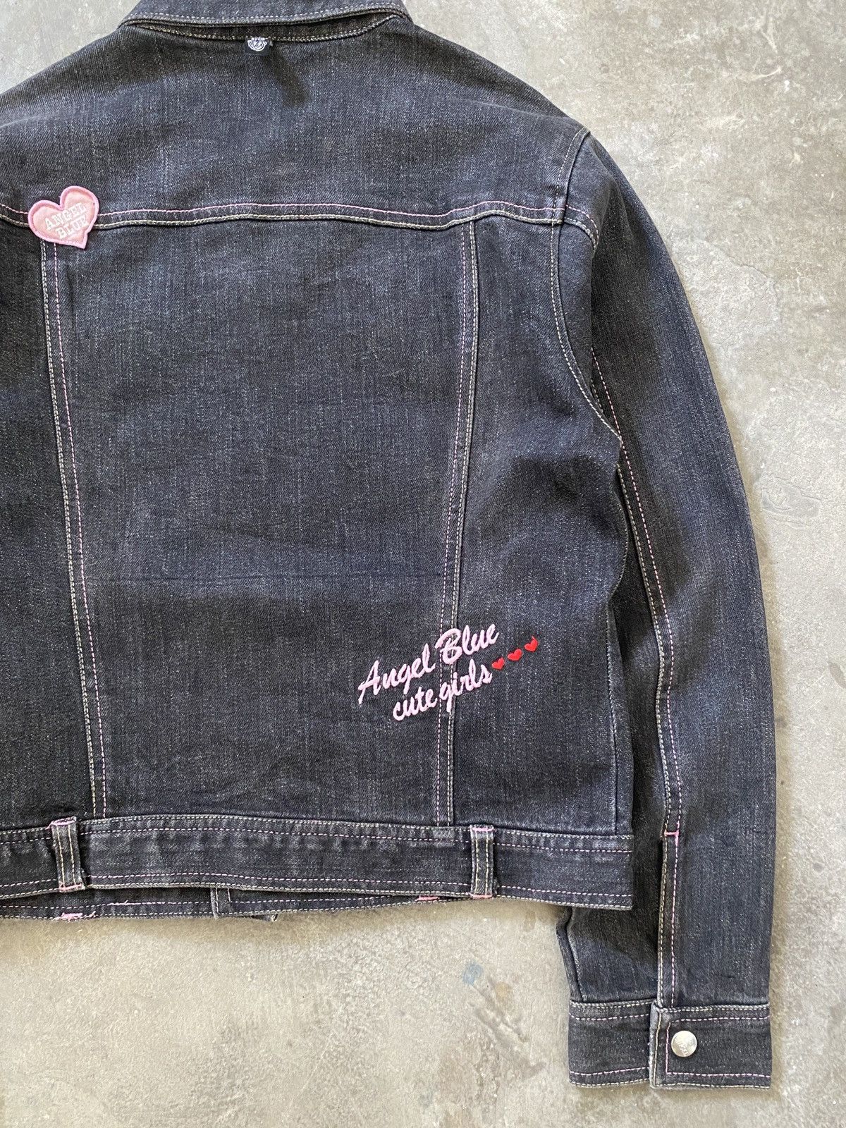 Angel Blue 2000s Angel Blue - Iconic Cute Girls Mascots Denim Jacket Size L / US 10 / IT 46 - 17 Thumbnail