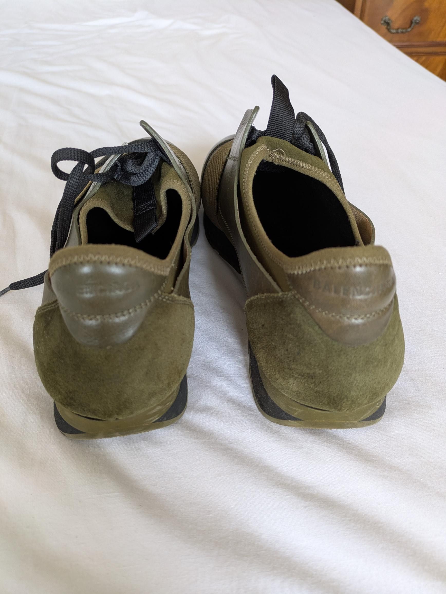 Balenciaga Balenciaga Race Runners / Speed Racer in Olive Green Size 45 Size US 12 / EU 45 - 6 Thumbnail