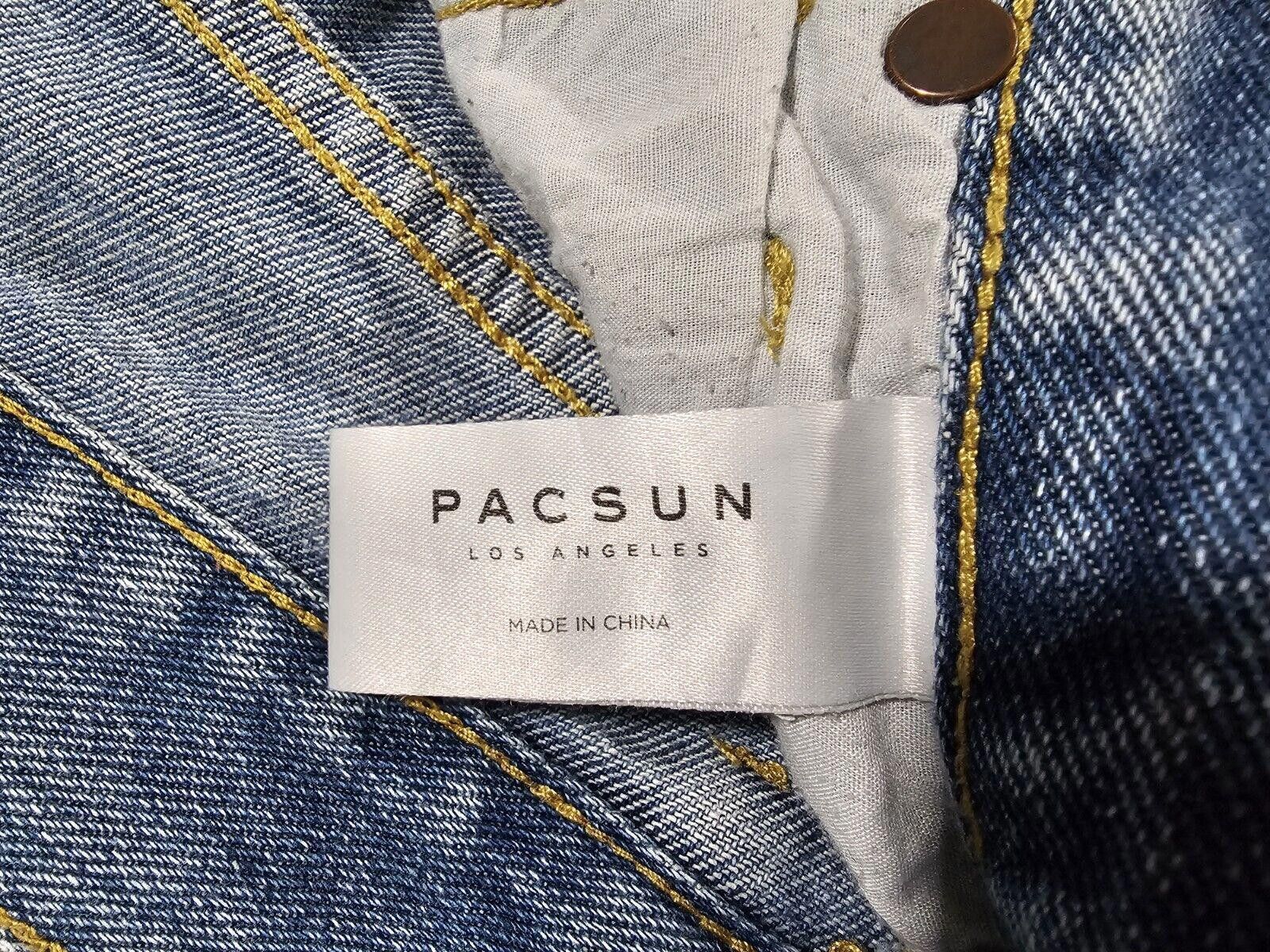 Pacsun Pac Sun los angeles straight button fly jeans 26 Distress Size 26" / US 2 / IT 38 - 5 Thumbnail