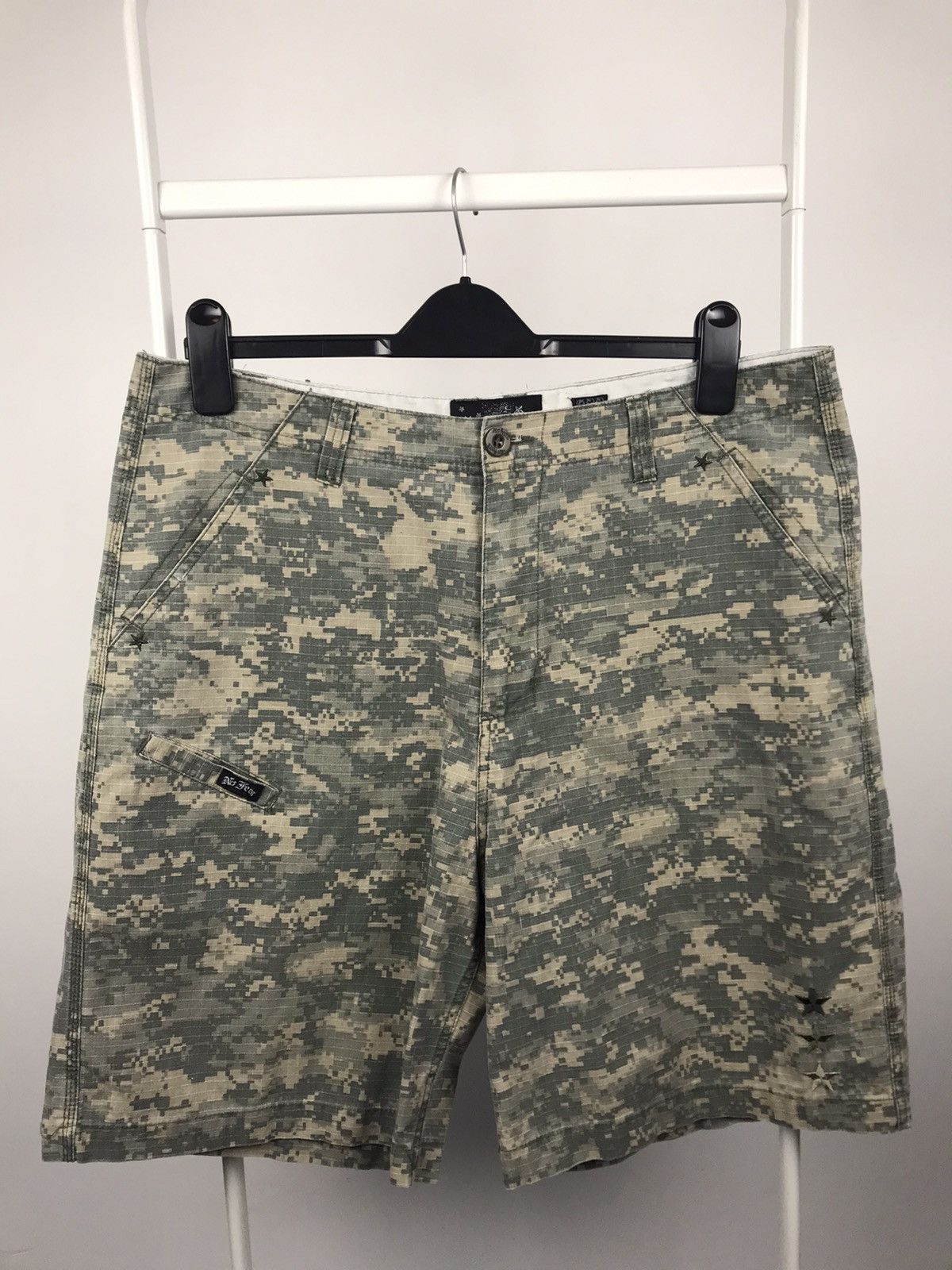No Fear × Vintage No Fear Cargo Khaki Military Shorts Size US 32 / EU 48 - 1 Thumbnail