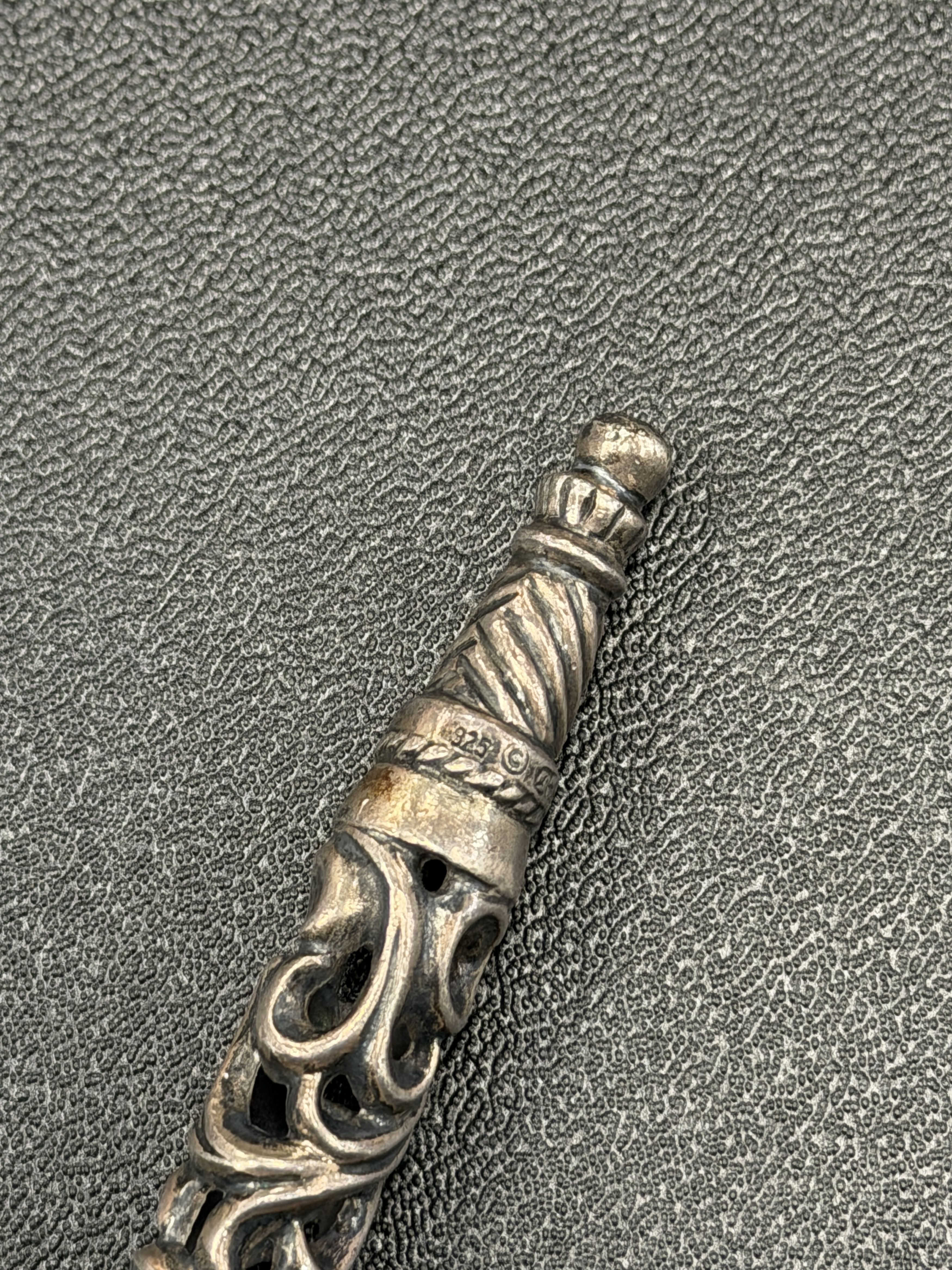 Chrome Hearts Chrome Hearts Silver Roller Link and Dagger Keychain Size ONE SIZE - 6 Thumbnail
