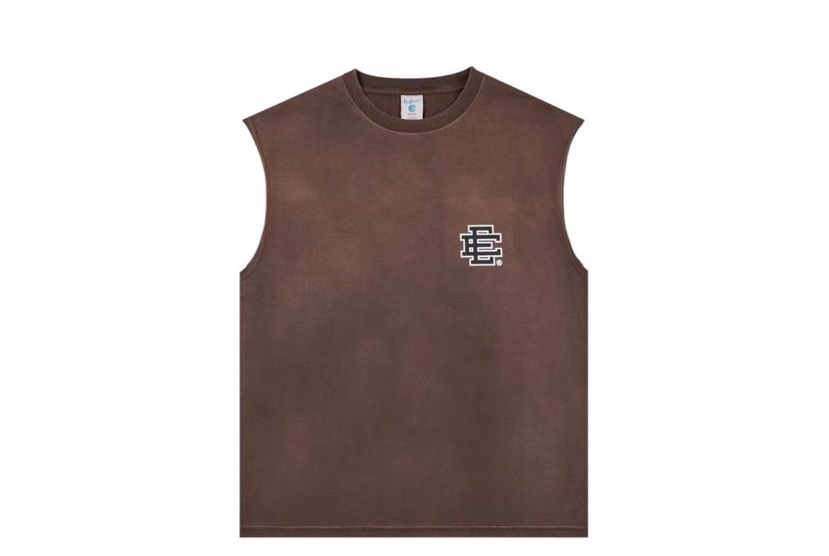 Eric Emanuel Eric Emanuel cutoff sleeveless tank washed brown large Size US L / EU 52-54 / 3 - 1 Thumbnail