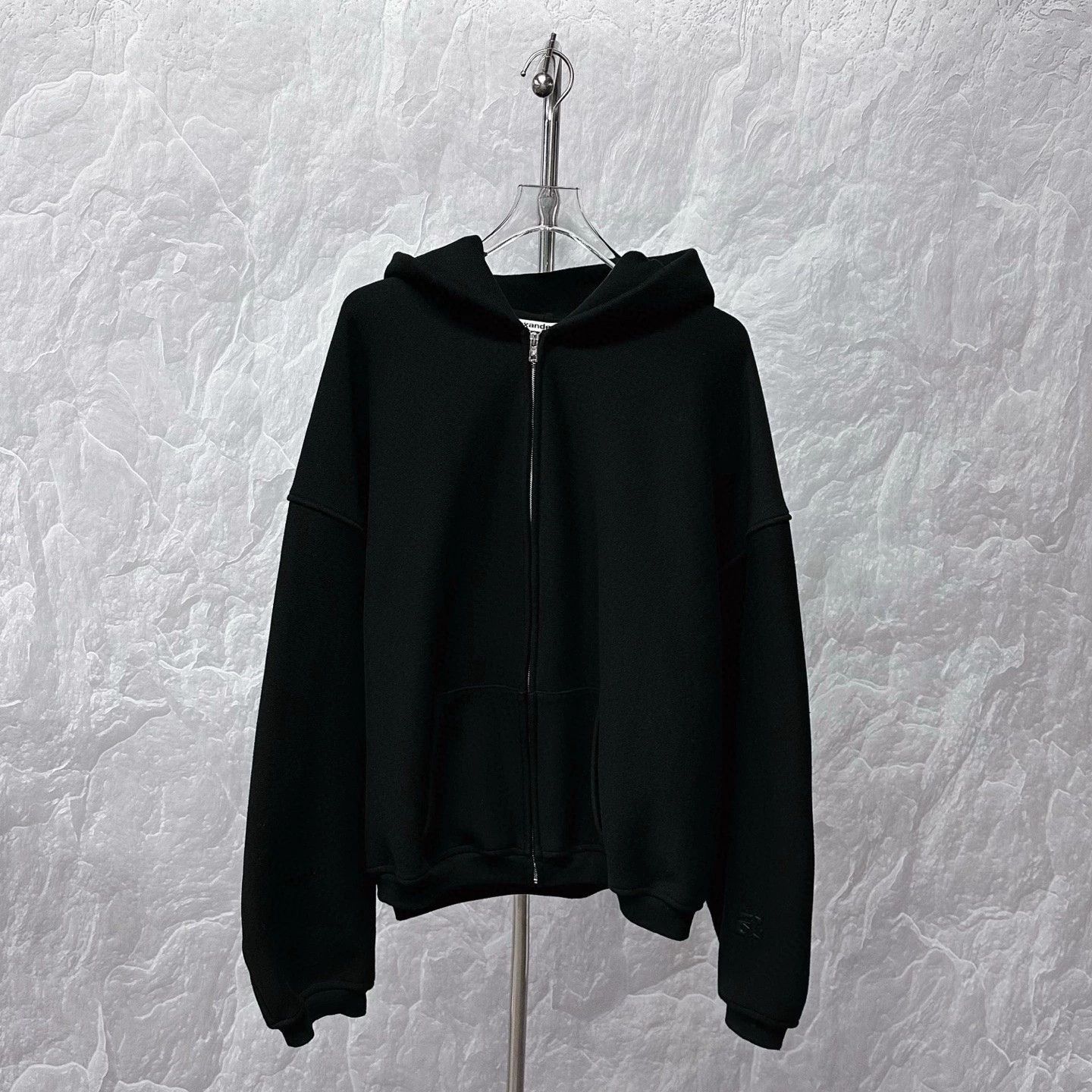 Alexander Wang alexander wang black hooded sweatshirt XS Size US XS / EU 42 / 0 - 1 Thumbnail