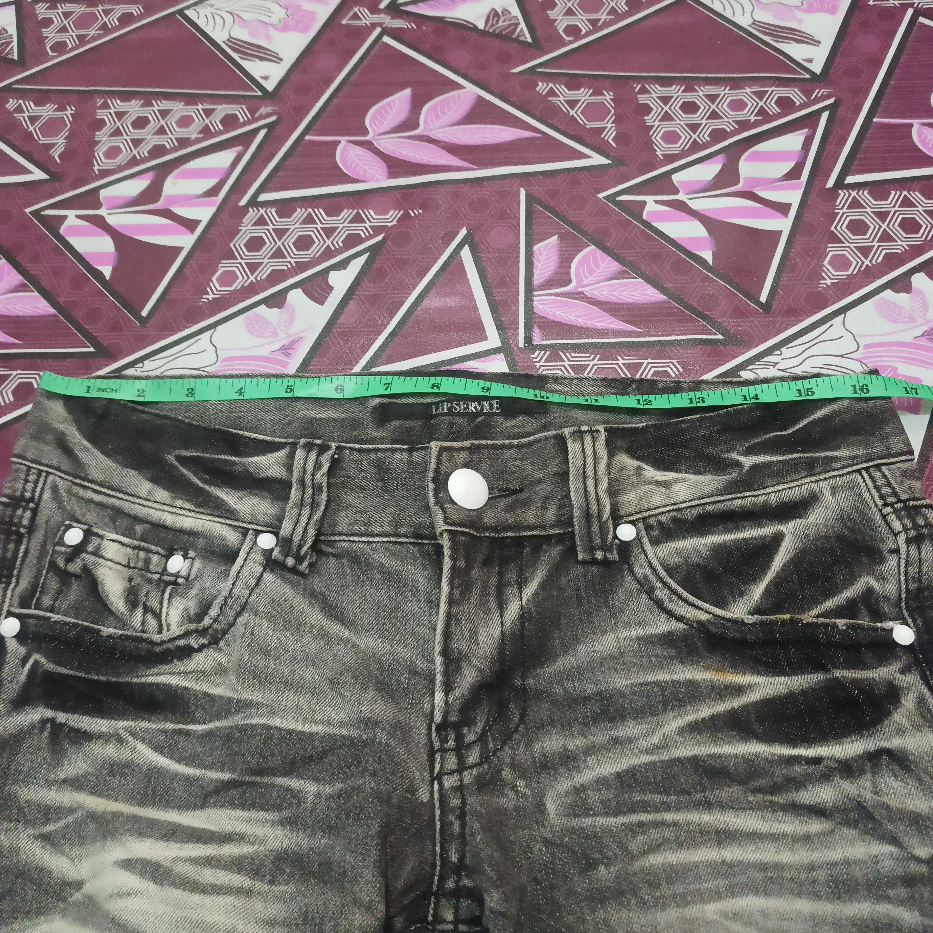 Lip Service Sick 90s Lip Service Polkadot Flared design distressed jeans Size US 32 / EU 48 - 16 Thumbnail