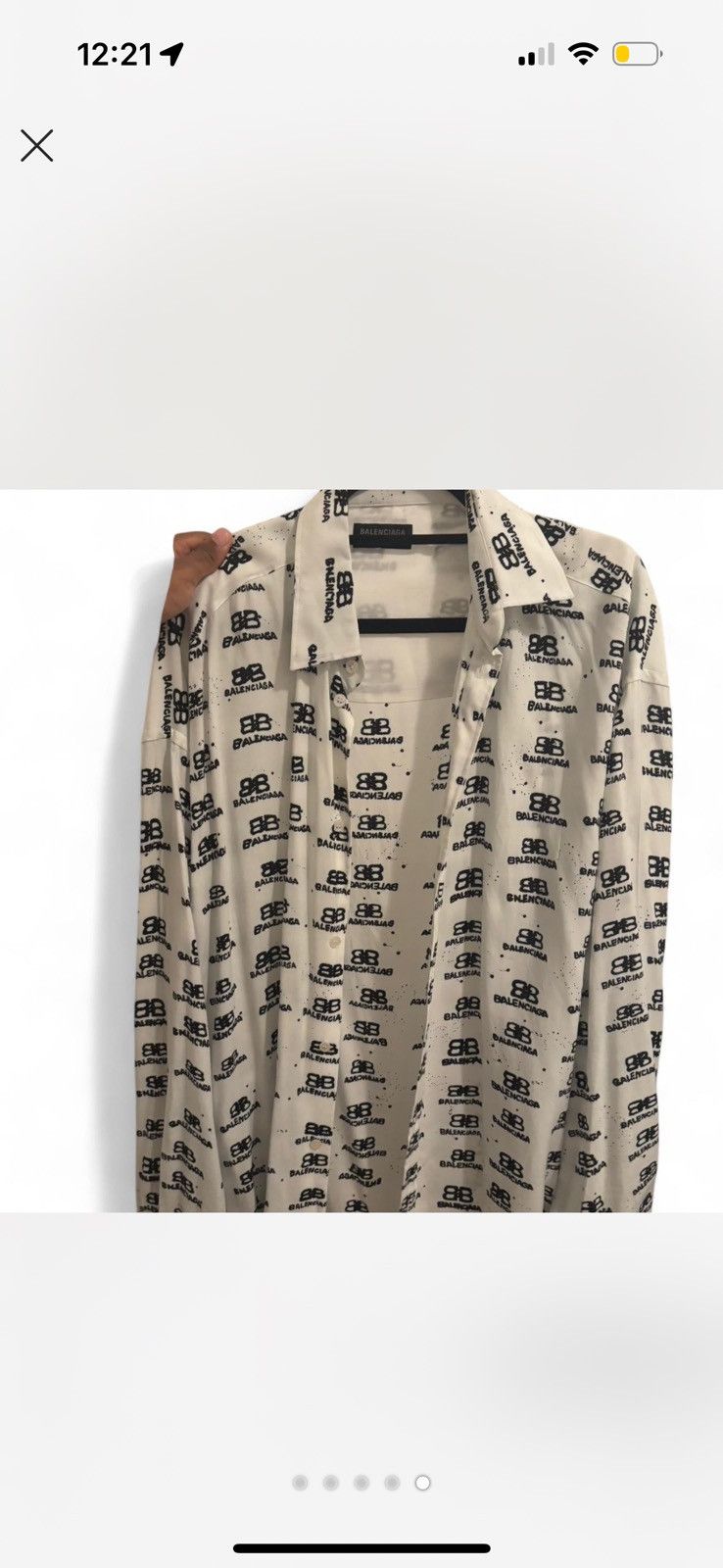 Balenciaga Balenciaga White Oversized Shirt Size US L / EU 52-54 / 3 - 5 Thumbnail