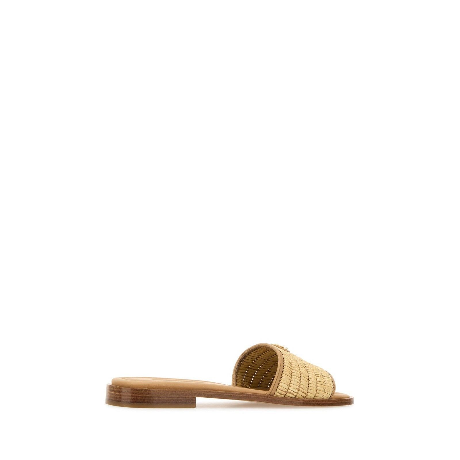 Prada PRADA Summer Beige Brown Raffia Slippers New & Authentic (Wo Size US 7 / IT 37 - 3 Thumbnail