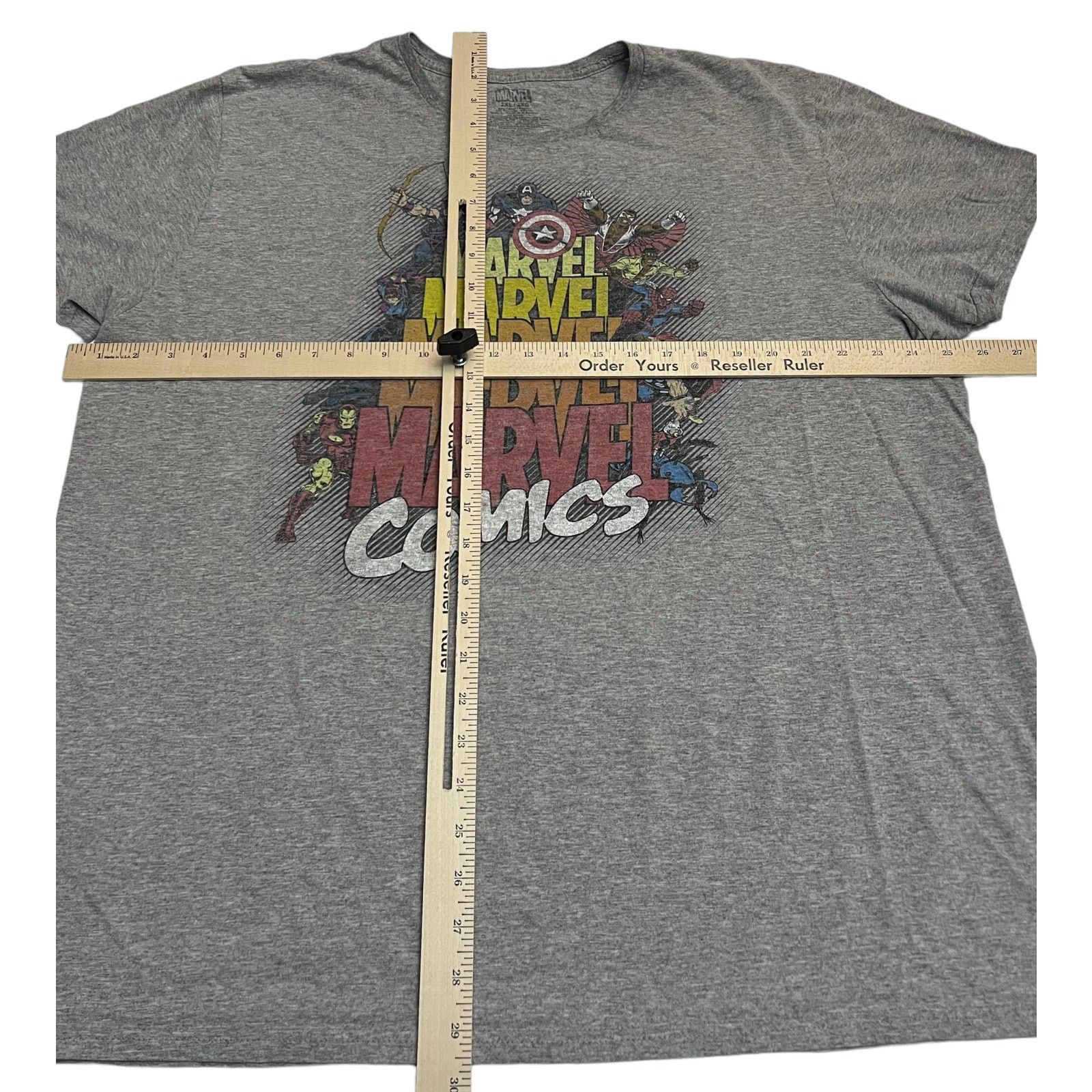 Marvel Comics Vintage Retro Marvel Comics All Characters Gray T-Shirt Size US XXL / EU 58 / 5 - 8 Thumbnail