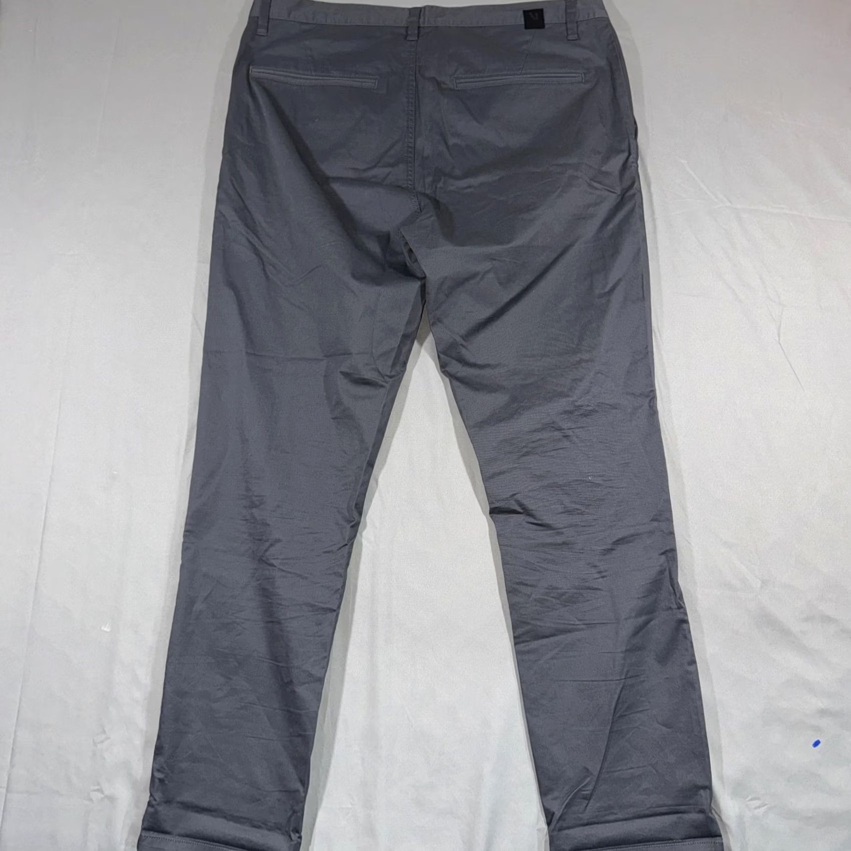 Vuori Vuori Pants Mens 36 Gray Chino Cotton Elastane Stretch Casual Golf Trousers Size US 36 / EU 52 - 2 Thumbnail