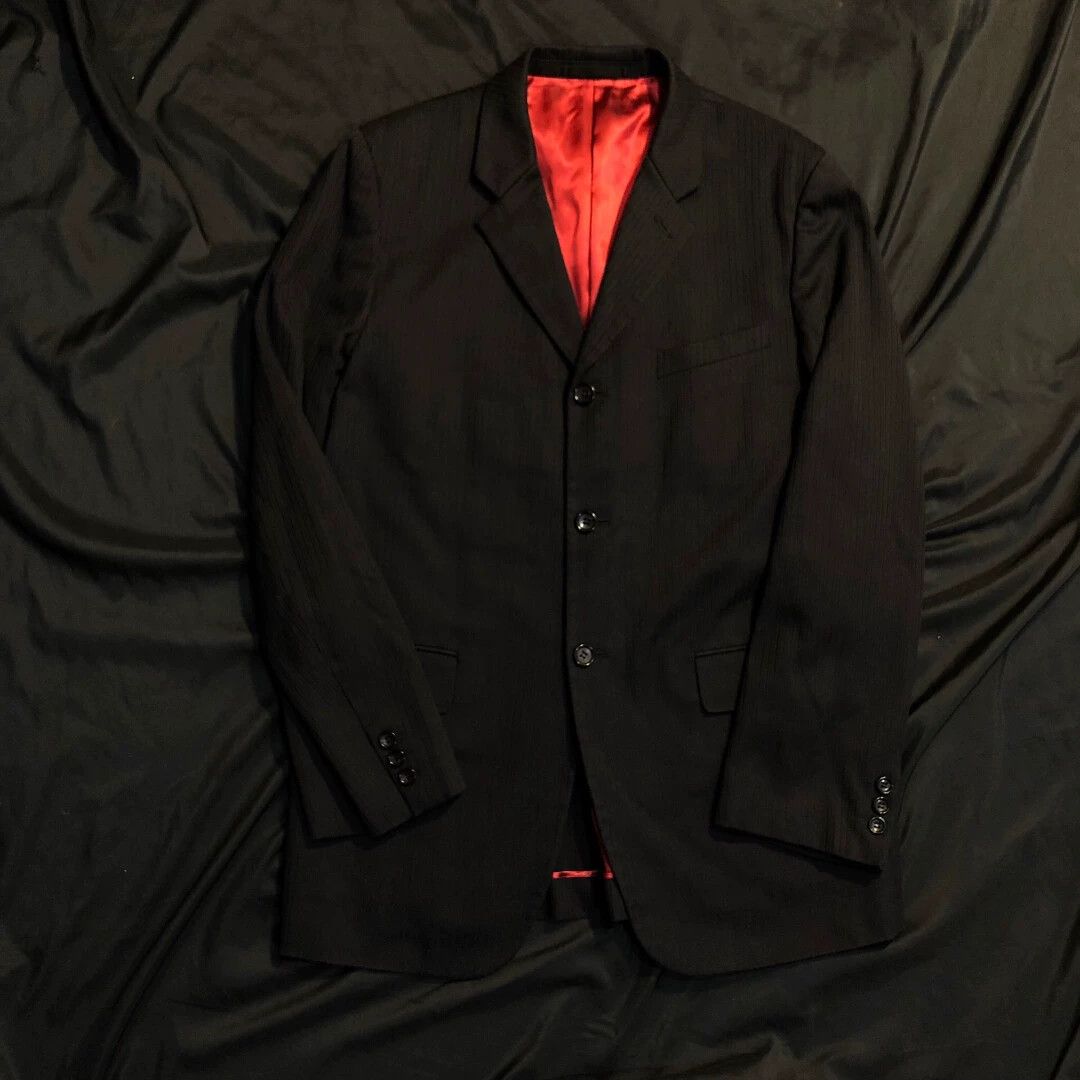Comme des Garcons CDG 99AW Hermes Archive Reversible Silk Jacket & Pants Set Size US L / EU 52-54 / 3 - 3 Thumbnail
