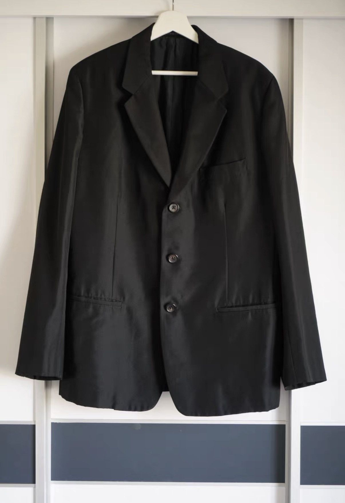 Yohji Yamamoto Black Single-Breasted Blazer - Size S Size US S / EU 44-46 / 1 - 1 Thumbnail
