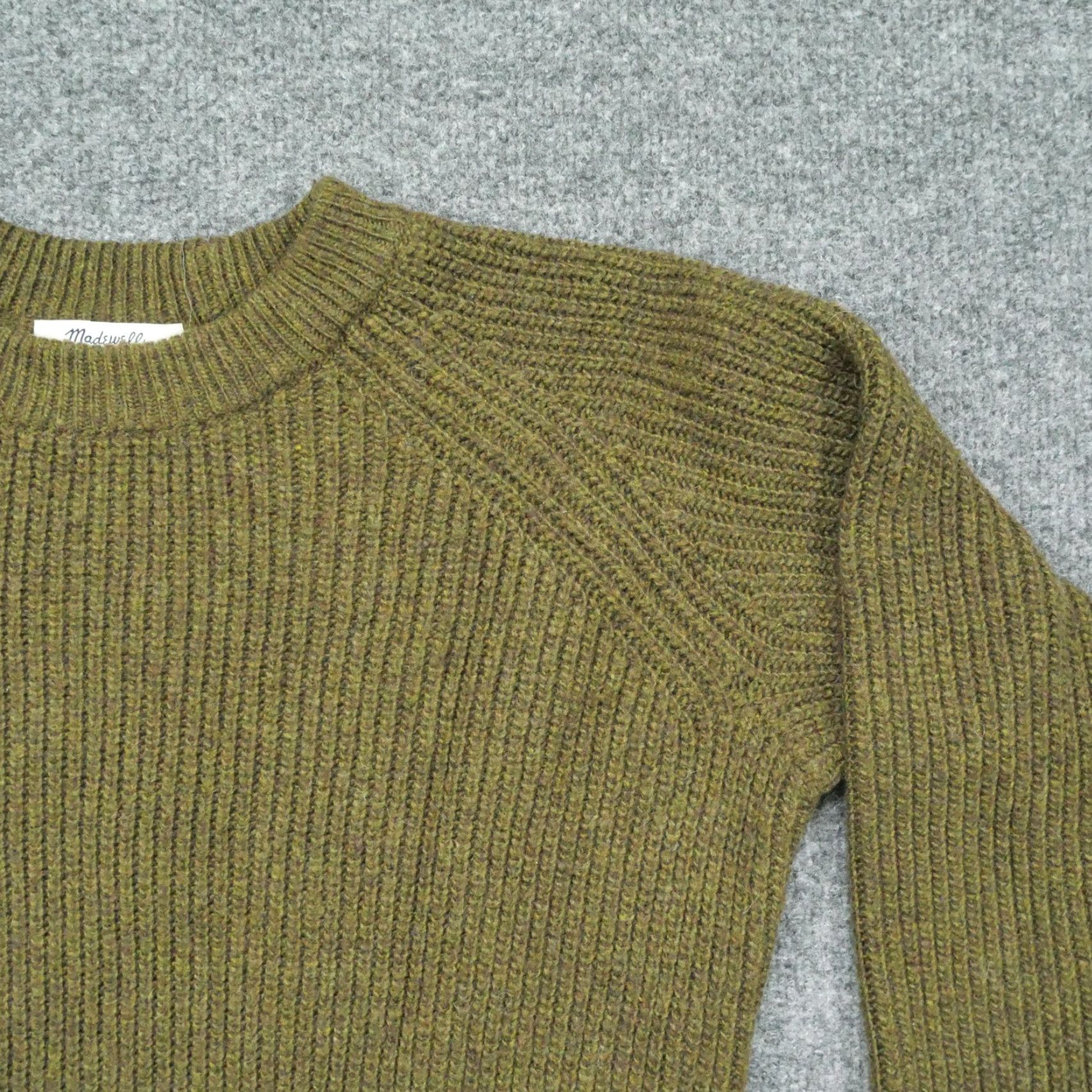 Madewell Madewell Sweater Dress Womens Medium Green Long Sleeve Wool Blend Size M / US 6-8 / IT 42-44 - 2 Thumbnail
