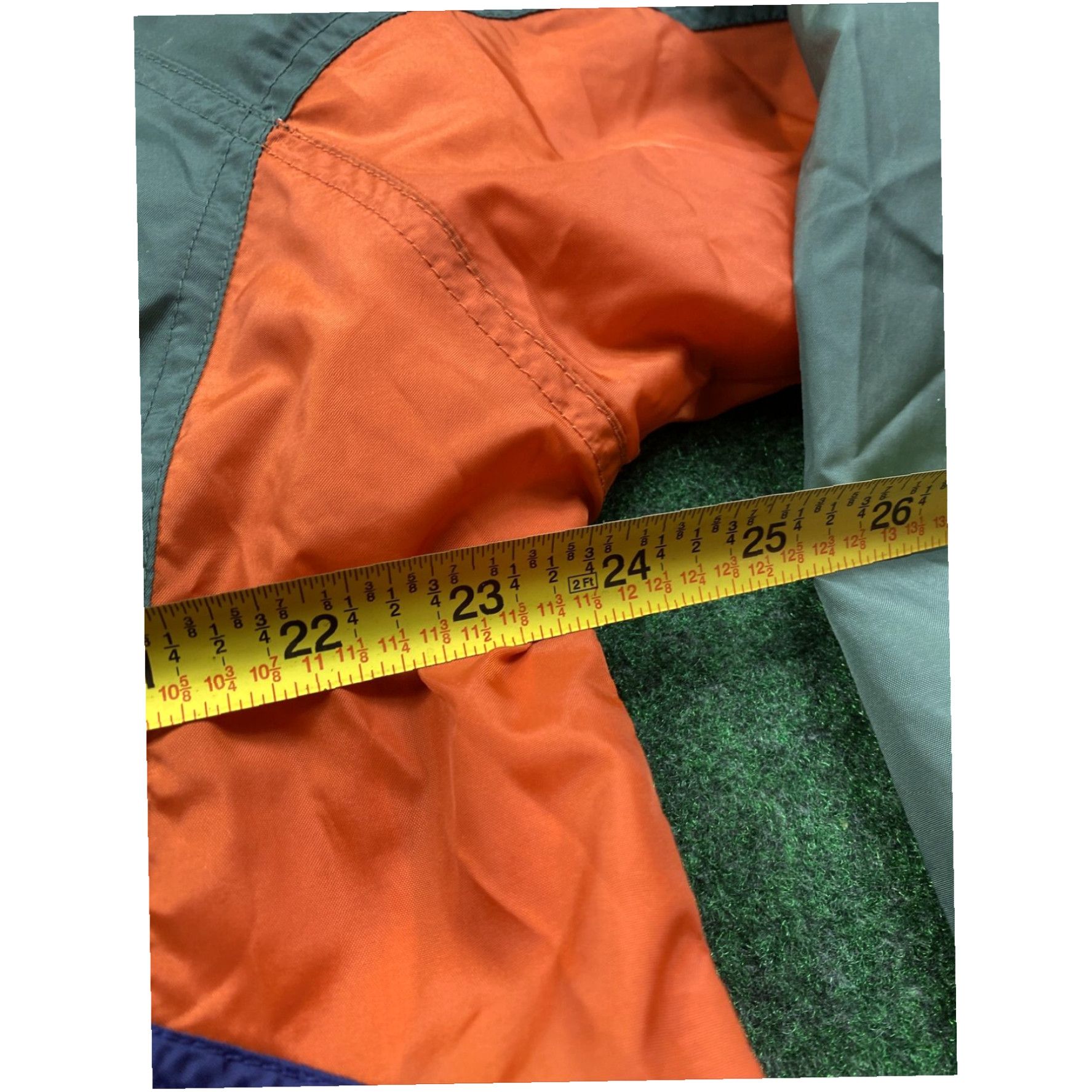Fila Fila Mens Windbreaker Zip Track jacket Orange Hreen Nylon Size Large Lightweight Size US L / EU 52-54 / 3 - 6 Thumbnail