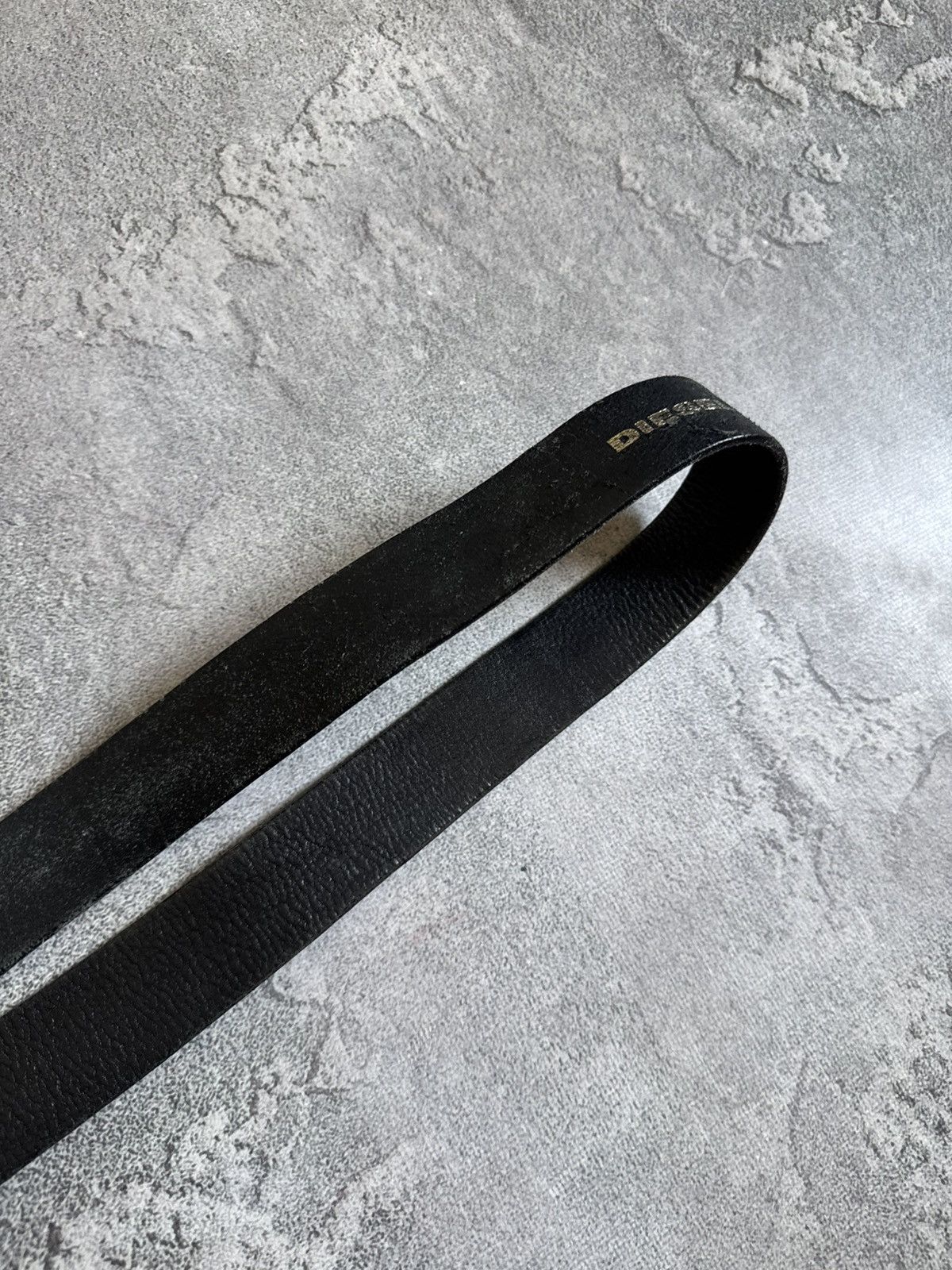 Diesel Diesel 90s retro vintage leather big logo belt avantgarde Size ONE SIZE - 7 Thumbnail