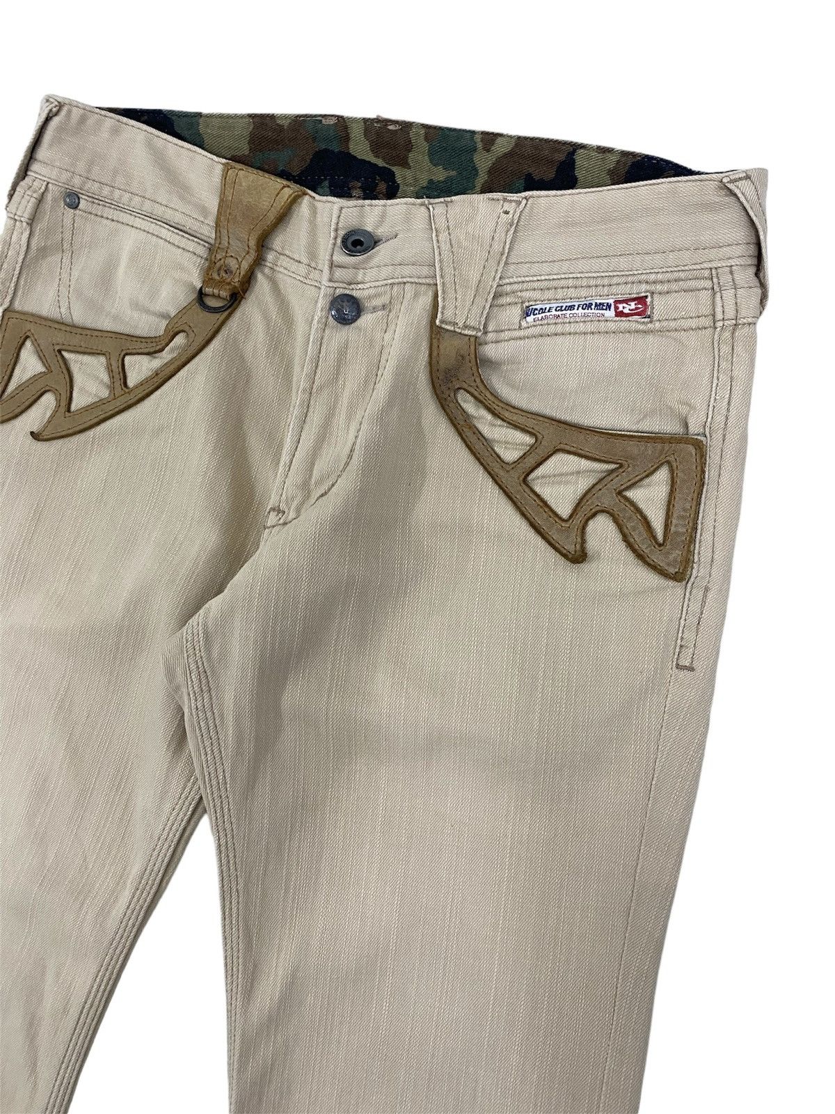 Hysteric Glamour NicoleClubForMen Japan Leather Pockets Jeans Size US 31 - 8 Thumbnail