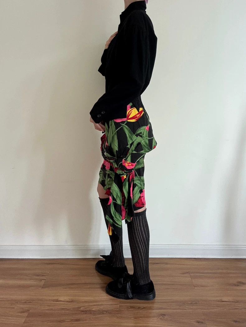 Comme des Garcons Comme des Garcons size S Flowers and Plants overskirt Size 22" - 3 Thumbnail