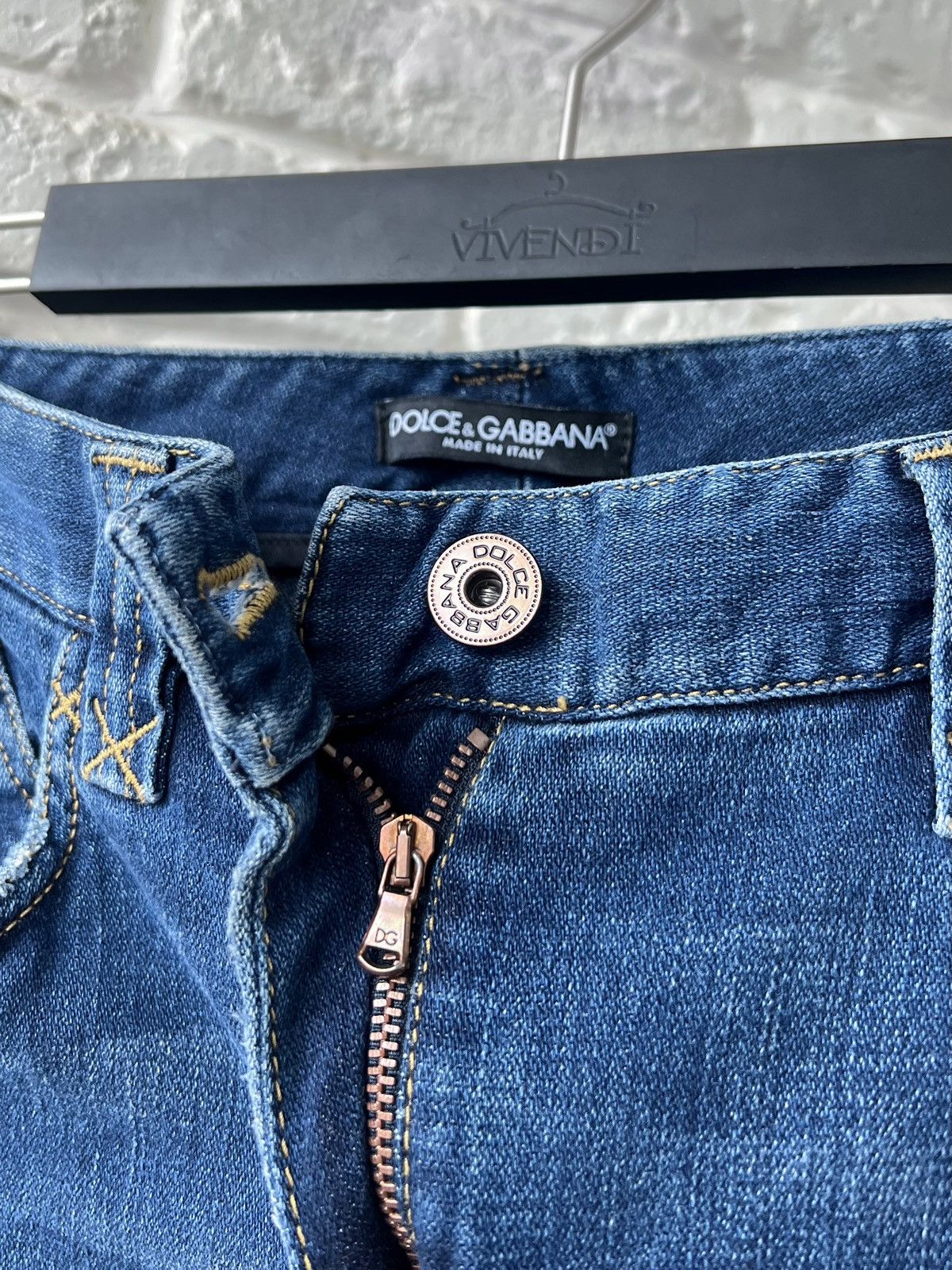 Dolce & Gabbana Dolce & Gabbana D&G Logo Denim Blue Jeans Size 26" / US 2 / IT 38 - 7 Thumbnail