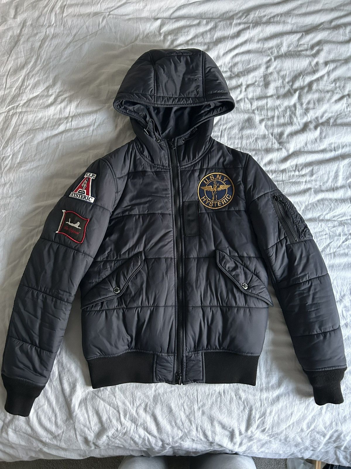 Hysteric Glamour × Japanese Brand × Vintage RARE Hysteric glamour patchwork jacket Size US S / EU 44-46 / 1 - 1 Thumbnail