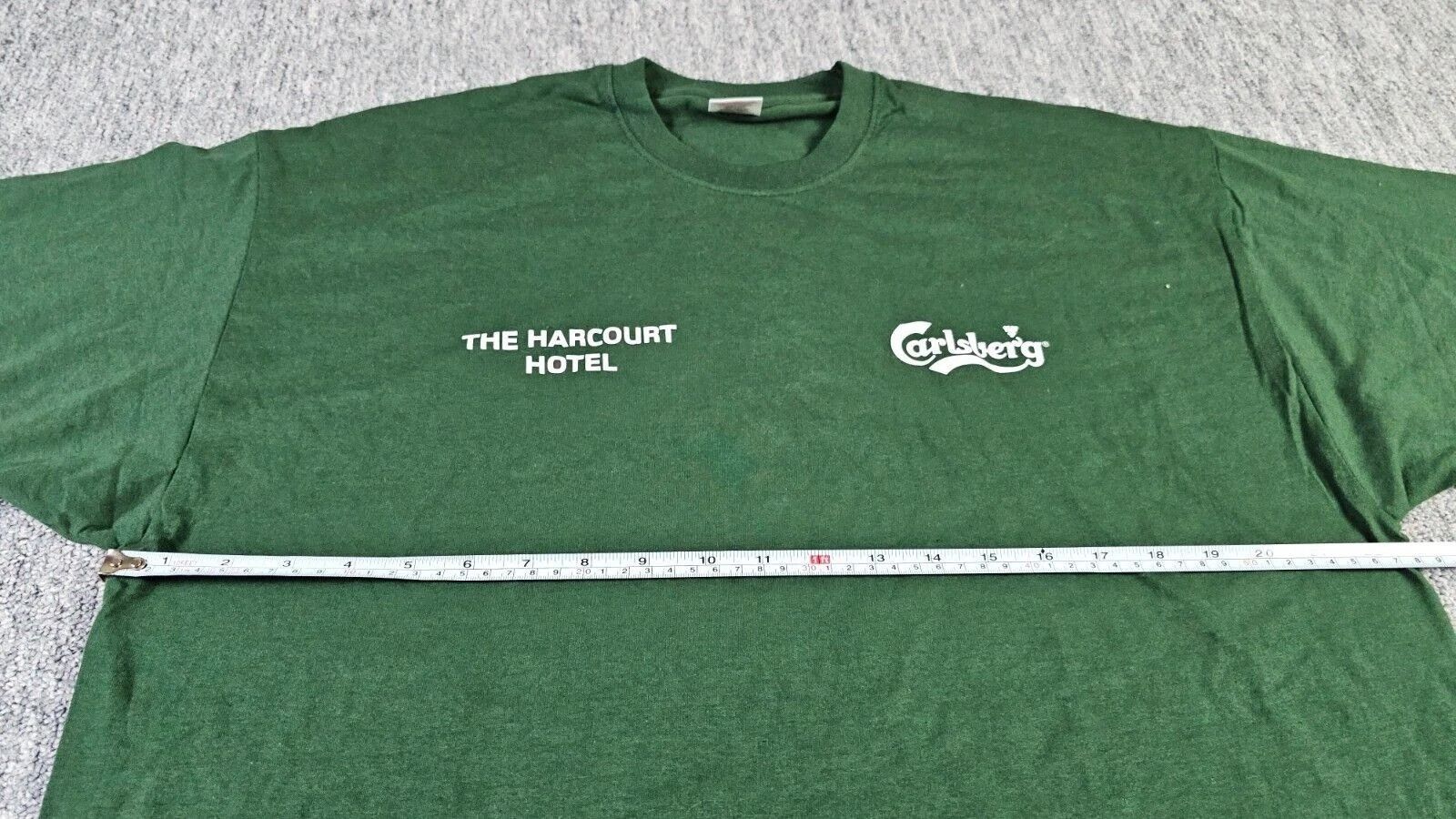 Fruit Of The Loom Carlsberg Beer Vintage Promo Graphic Tee Green Cotton XL Size US XL / EU 56 / 4 - 7 Thumbnail