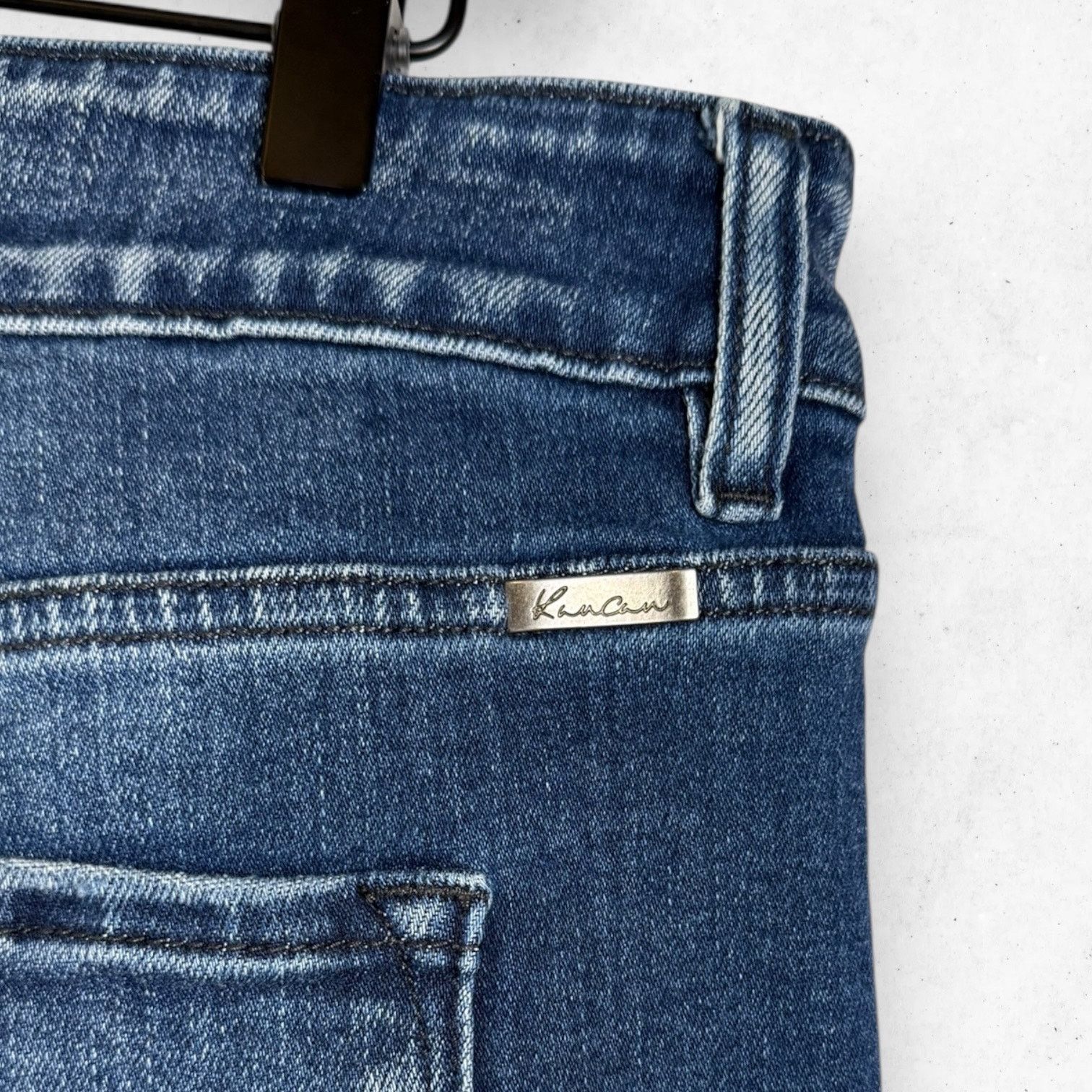 Other KanCan Jeans Women's 20 Skinny Mid Rise Stretch Raw Hem Size 42" / US 20 - 8 Thumbnail