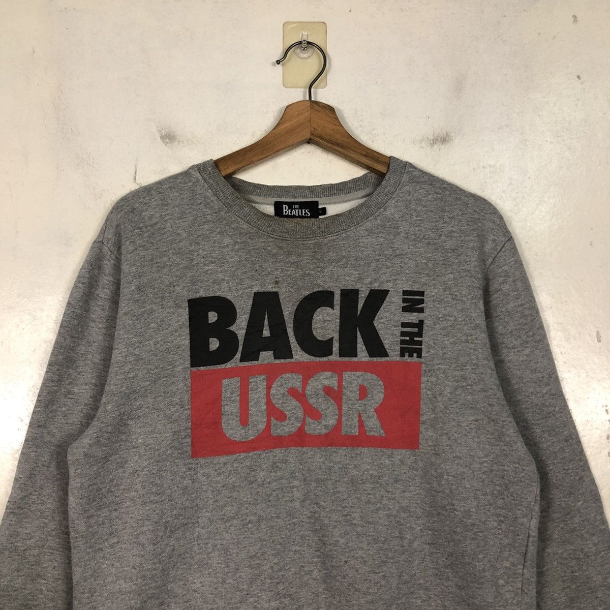 Japanese Brand 📌Vintage Sweatshirt Band The Beatles Azul Big Logo Size US S / EU 44-46 / 1 - 5 Thumbnail