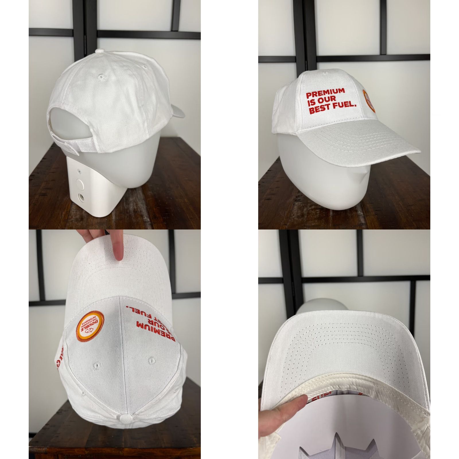 Vintage VINTAGE Circle K Hat Cap Baseball Adult One Size White 100% Cotton Twill Embroidered Adjustable Mens Size ONE SIZE - 8 Thumbnail