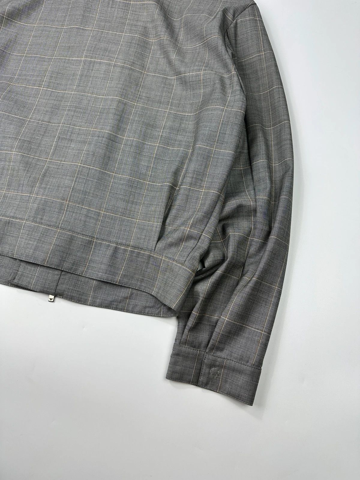 Emporio Armani Emporio Armani SS2020 Grey Wool Light Side Zip Jacket Size US L / EU 52-54 / 3 - 7 Thumbnail