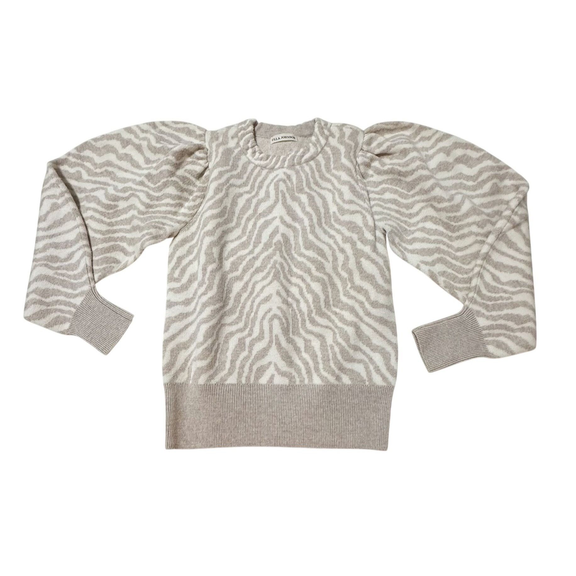 Ulla Johnson Ulla Johnson Massey Pullover Zebra Stripe Merino Wool Balloo Size XS / US 0-2 / IT 36-38 - 7 Thumbnail
