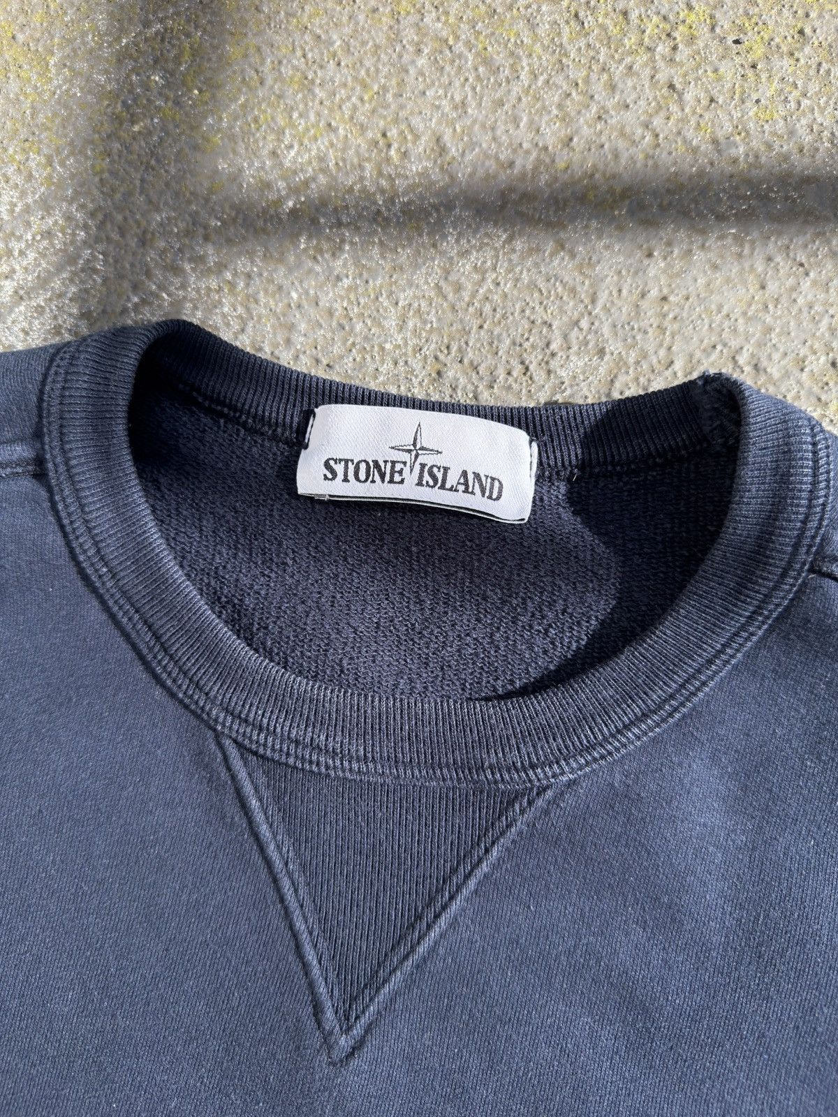 Stone Island Stone Island Garment Dyed Crew Sweatshirt Navy M Size US M / EU 48-50 / 2 - 2 Thumbnail