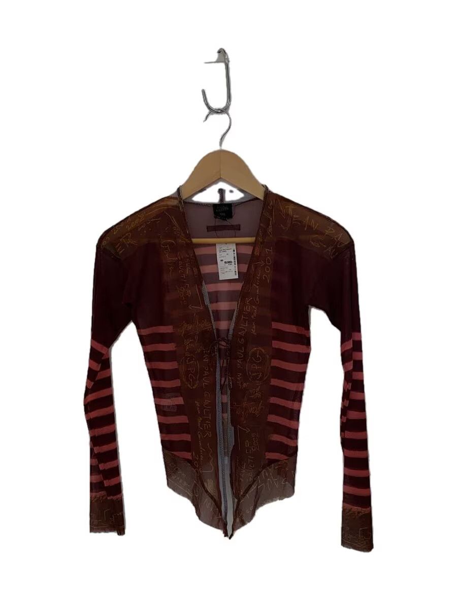 Jean Paul Gaultier Striped Mesh Cardigan Top Size S / US 4 / IT 40 - 1 Thumbnail