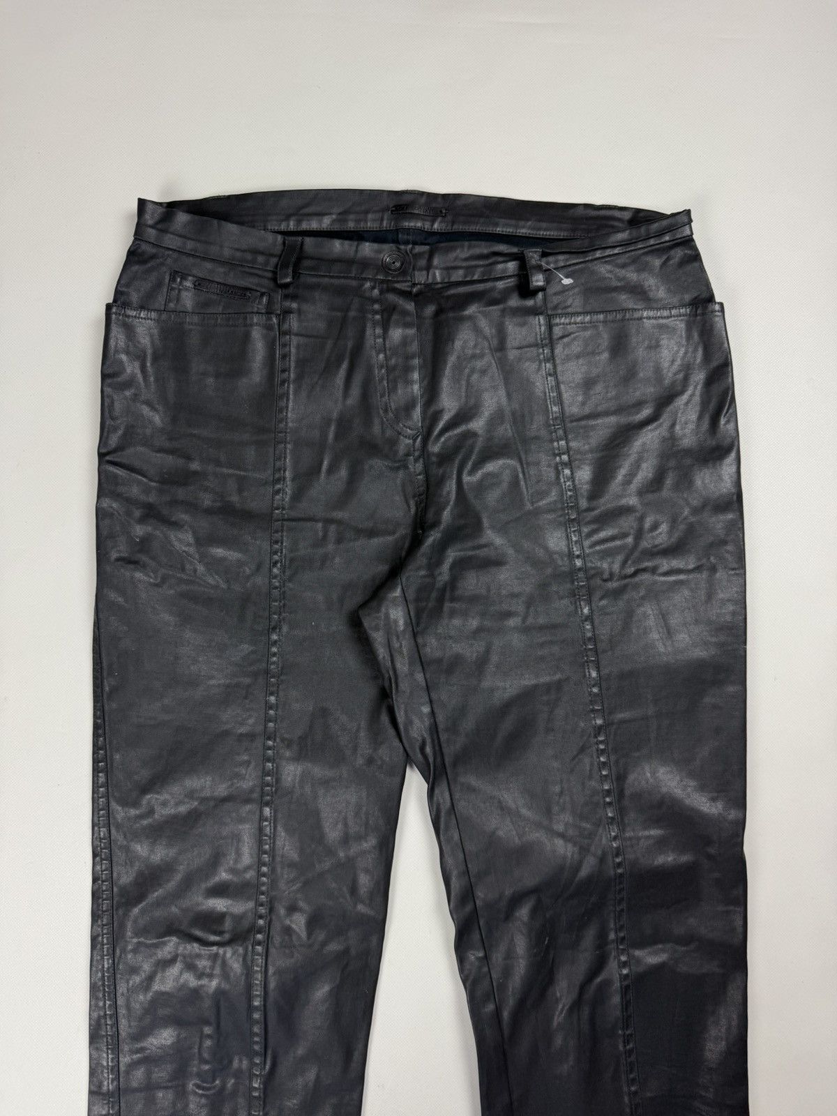 Annette Gortz Annette Gortz Avant-Garde Coated Resin Cotton Pants Trousers Size 30" / US 8 / IT 44 - 7 Thumbnail