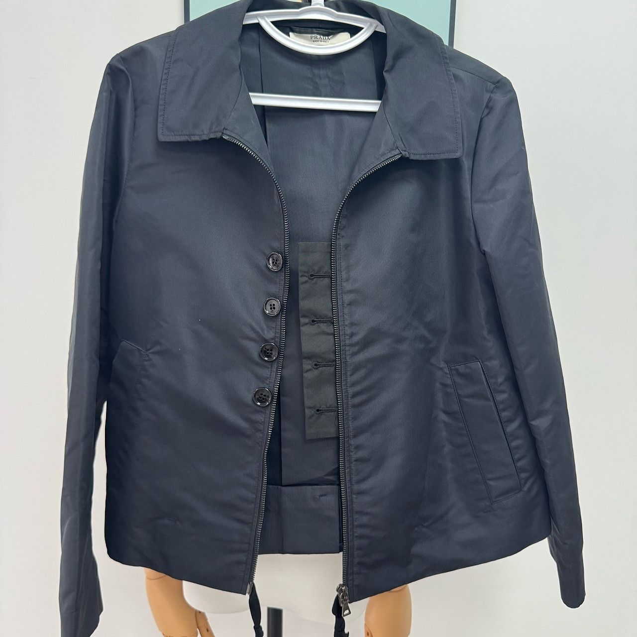 Prada Prada Silk Blend Zip Jacket Size XS Size US XS / EU 42 / 0 - 1 Thumbnail