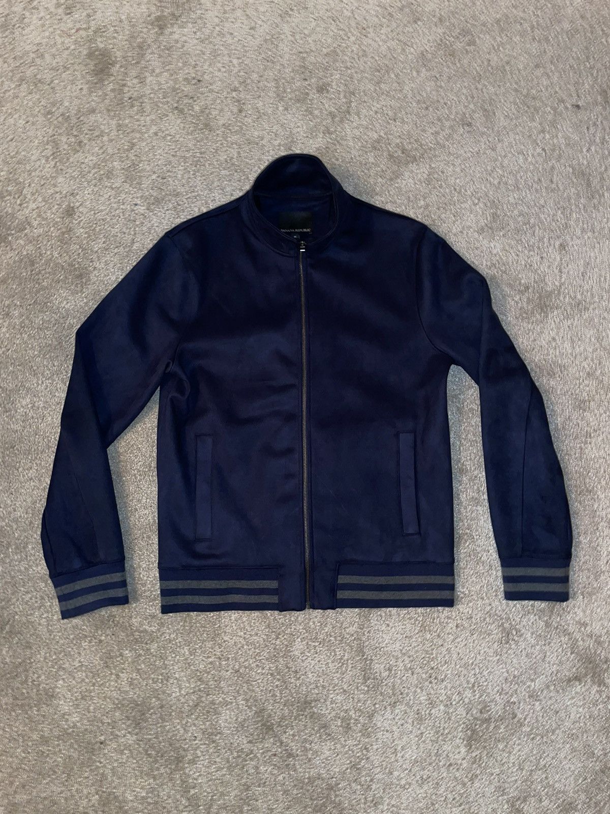 image of Banana Republic “Blue Suede” Jacket in Navy, Men's (Size Medium)