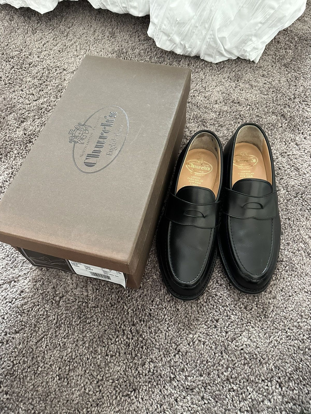 image of Churchs x Prada Loafer - Dawley in Black, Men's (Size 7)