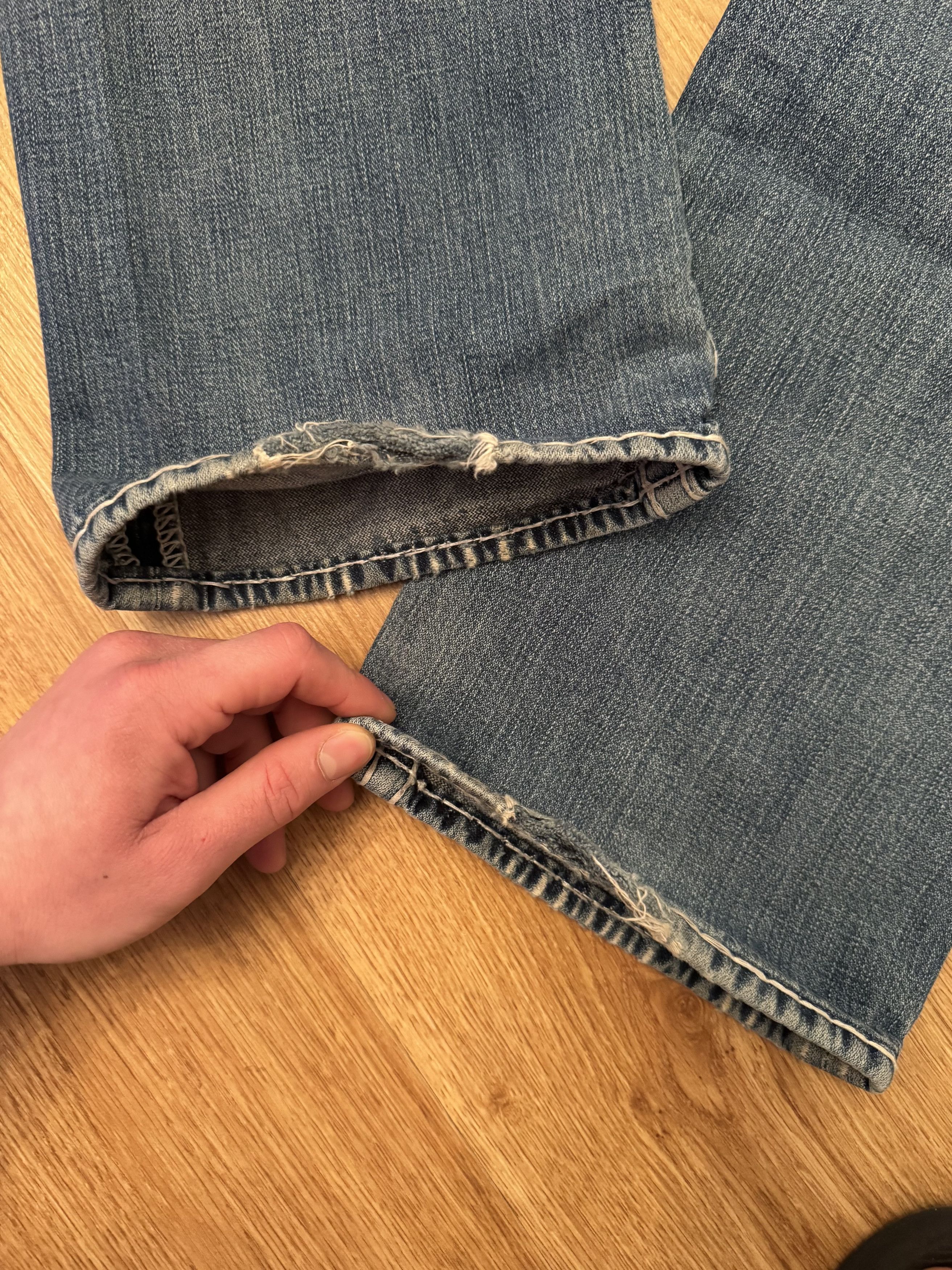 True Religion Vintage Y2K True Religion Dstressed Denim Jeans Size US 32 / EU 48 - 6 Thumbnail