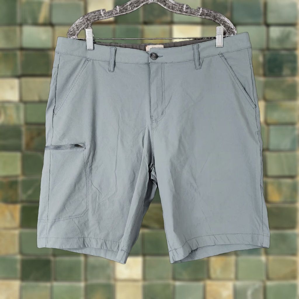 Weatherproof WEATHERPROOF Mens Cargo Trail Shorts Size 40 Flat Front Blue Size US 40 / EU 56 - 1 Thumbnail