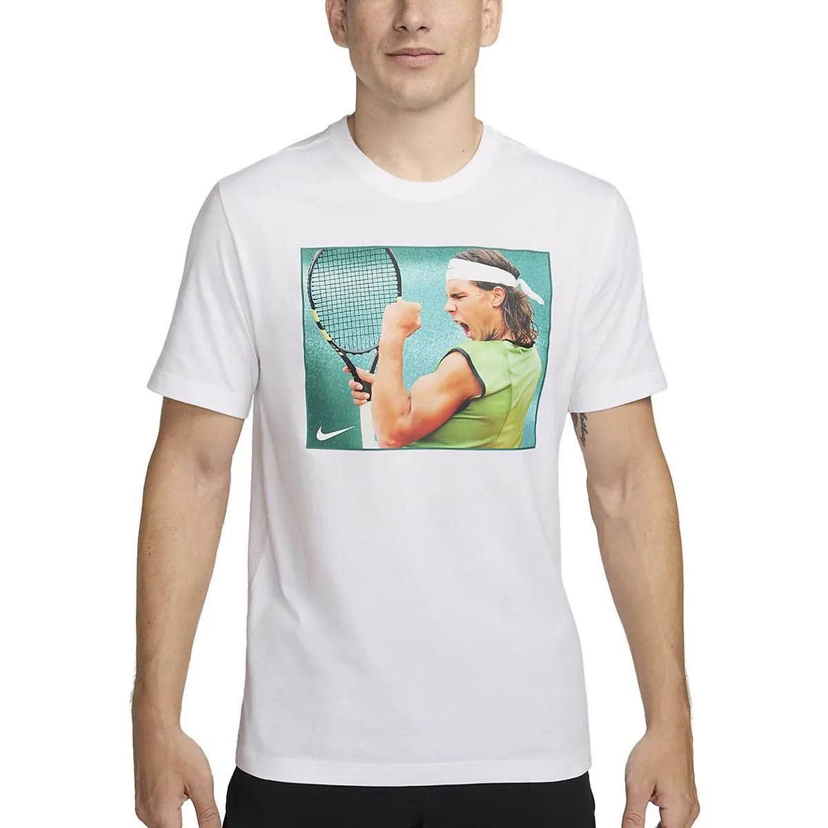 Nike Nike Rafa tennis tee logo rare size Xl Size US XL / EU 56 / 4 - 1 Thumbnail