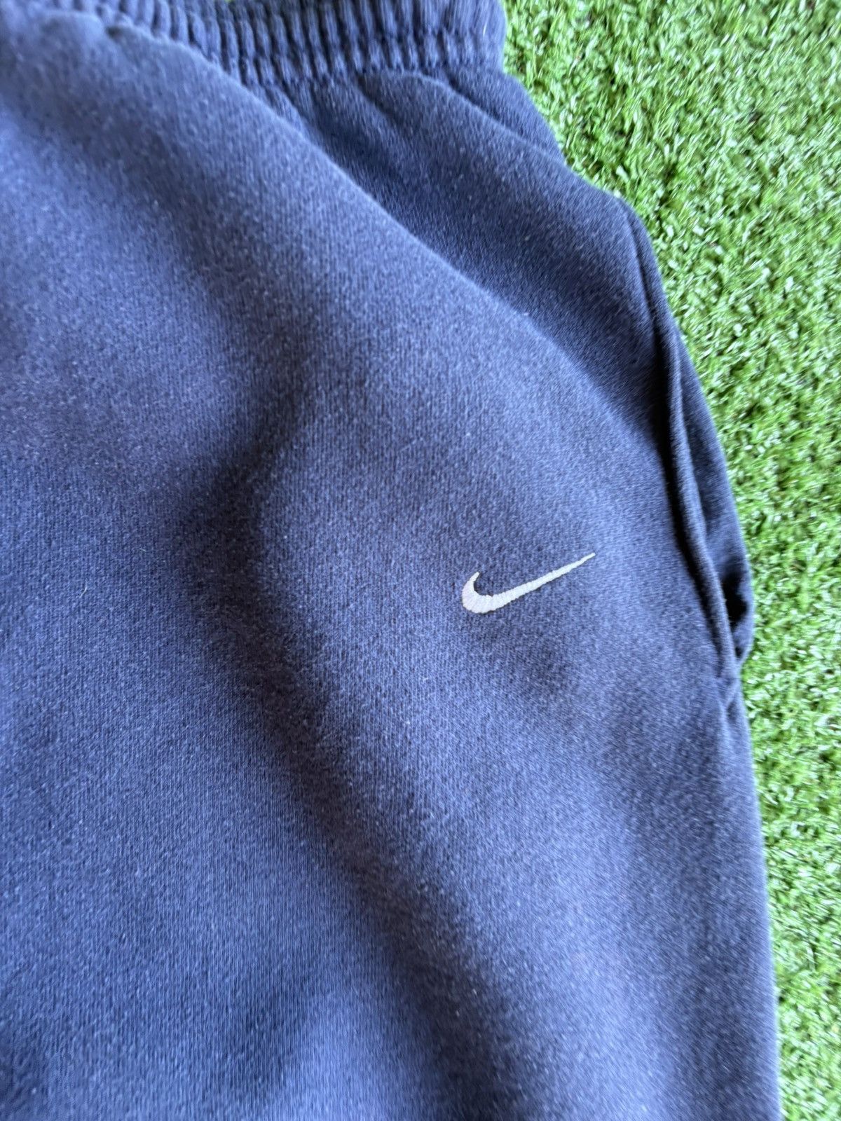 Nike × Vintage Vintage 1990s Nike Made in USA Navy Sweatpants Size US 33 - 3 Thumbnail