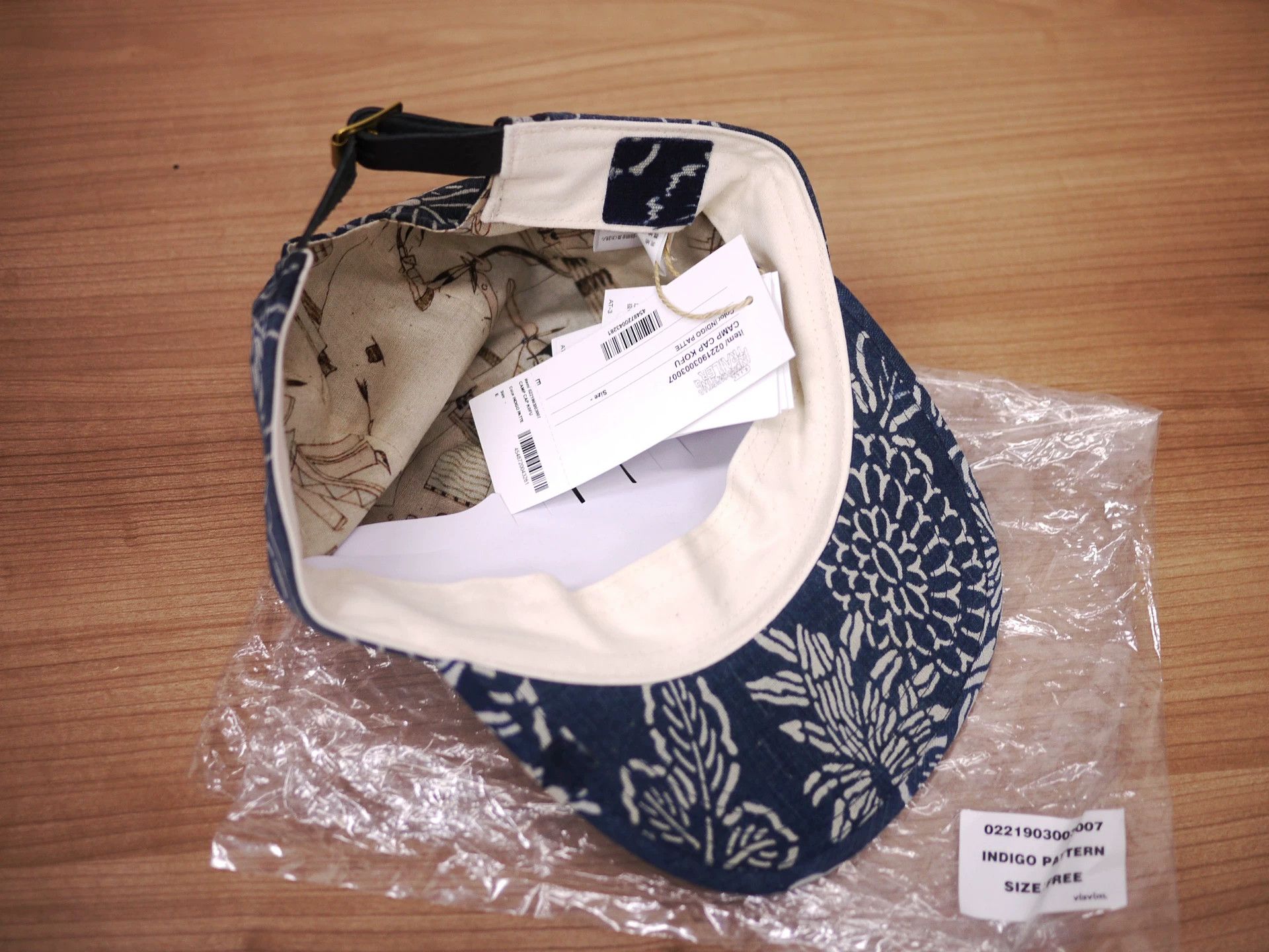 Visvim Visvim ICT Camp Cap Kofu Indigo Pattern F Size ONE SIZE - 7 Thumbnail
