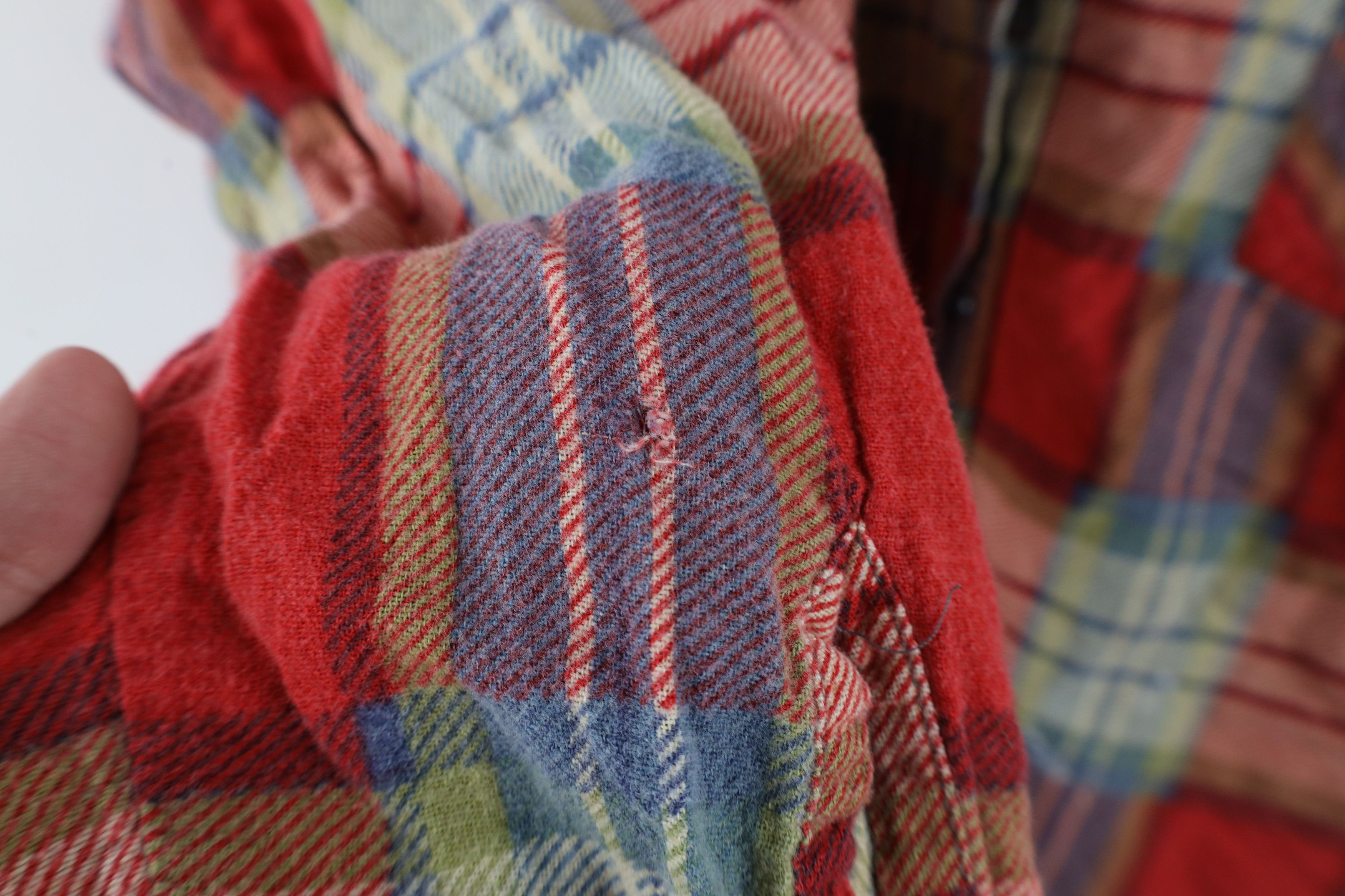Vintage Vintage 90s Streetwear Flannel Collared Button Shirt Plaid Size US XXL / EU 58 / 5 - 8 Thumbnail