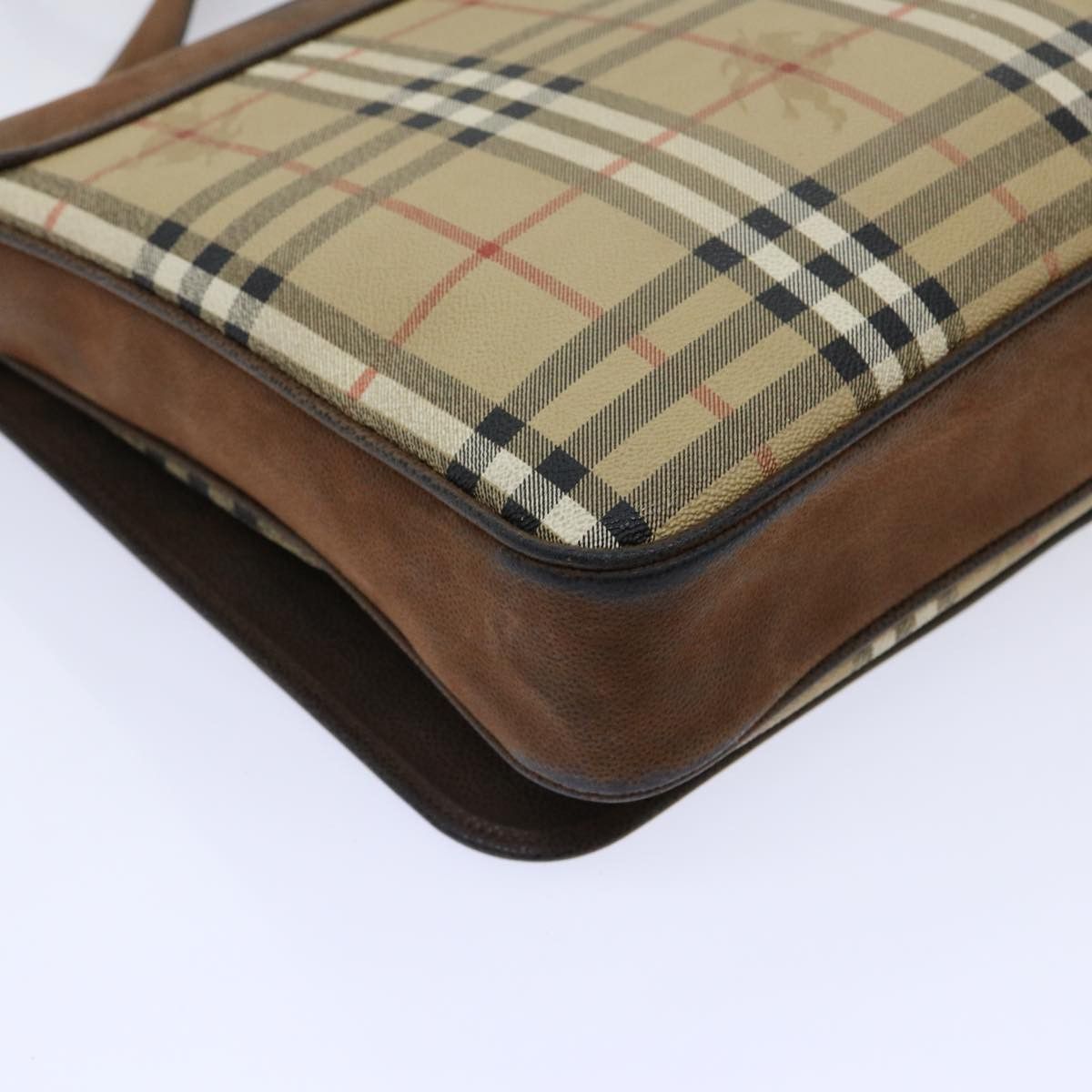 Burberry Burberry Nova Check Business Bag Pvc Leather Beige Size ONE SIZE - 16 Thumbnail