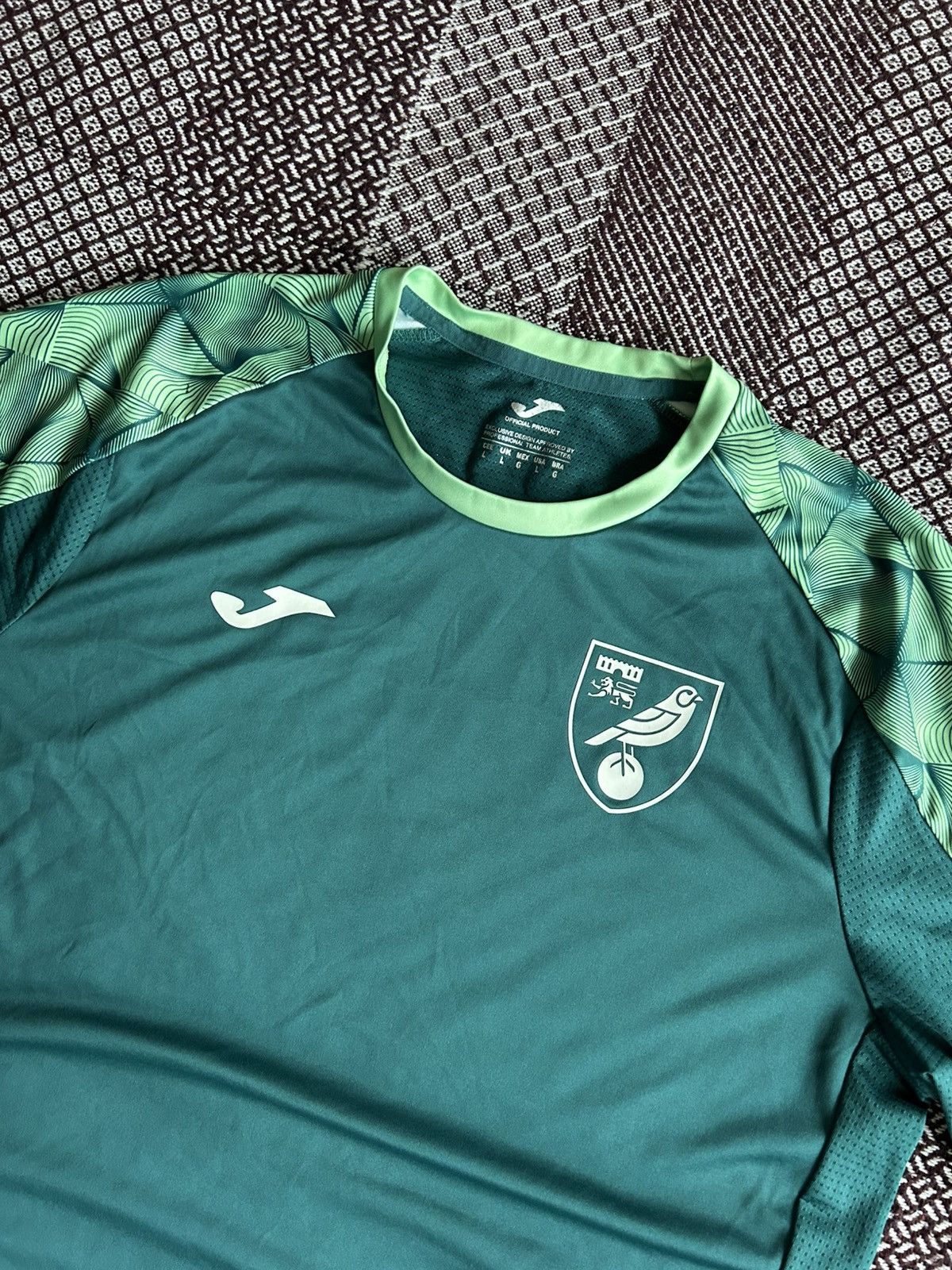 Joma Joma x Norwich City Traning Jersey Green Sportswear Size L Size US L / EU 52-54 / 3 - 3 Thumbnail
